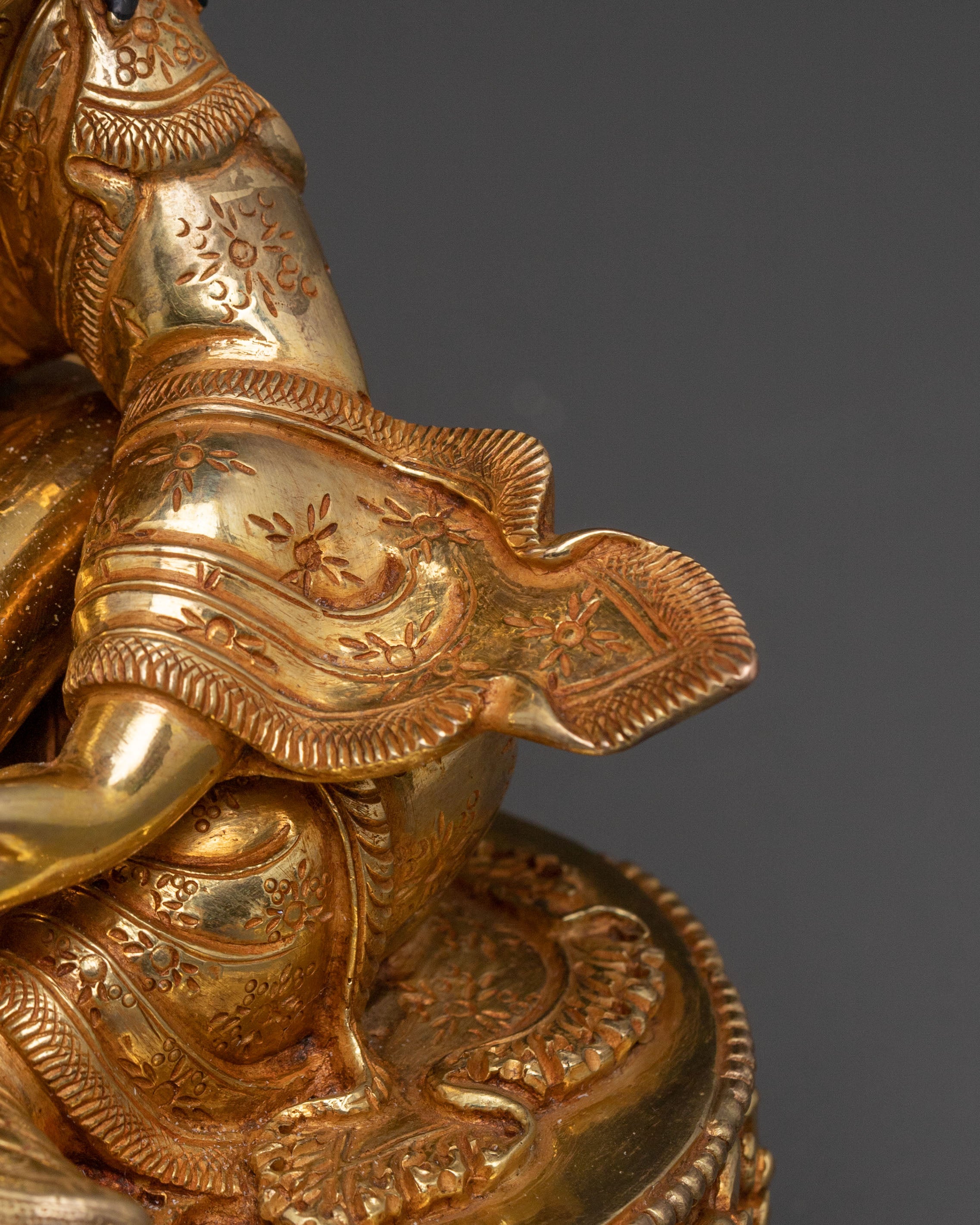 Padmasambhava Sacred Blessing Statue | 24K Gold Gilded