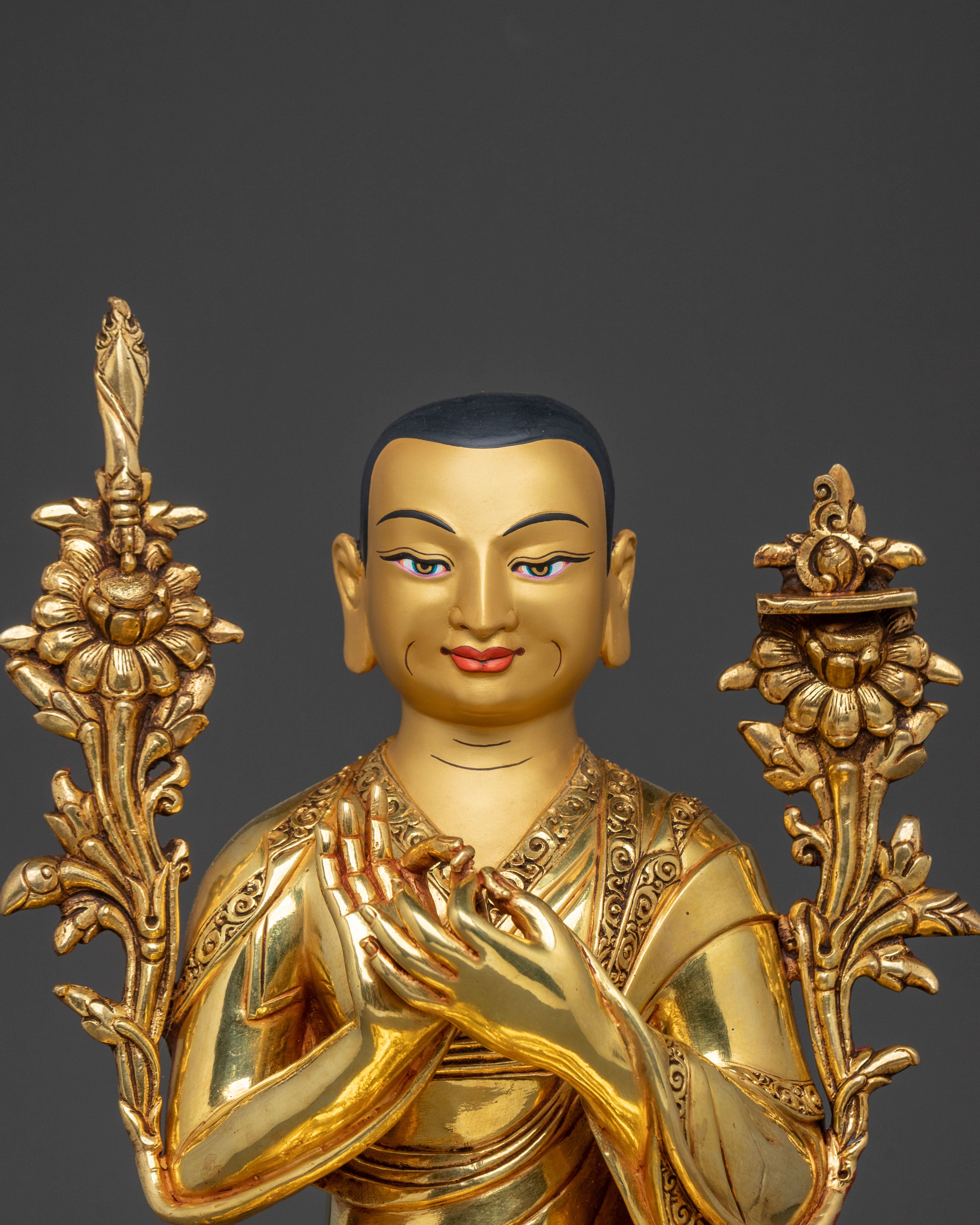 Tsongkhapa with Disciples Handcrafted Statue Set