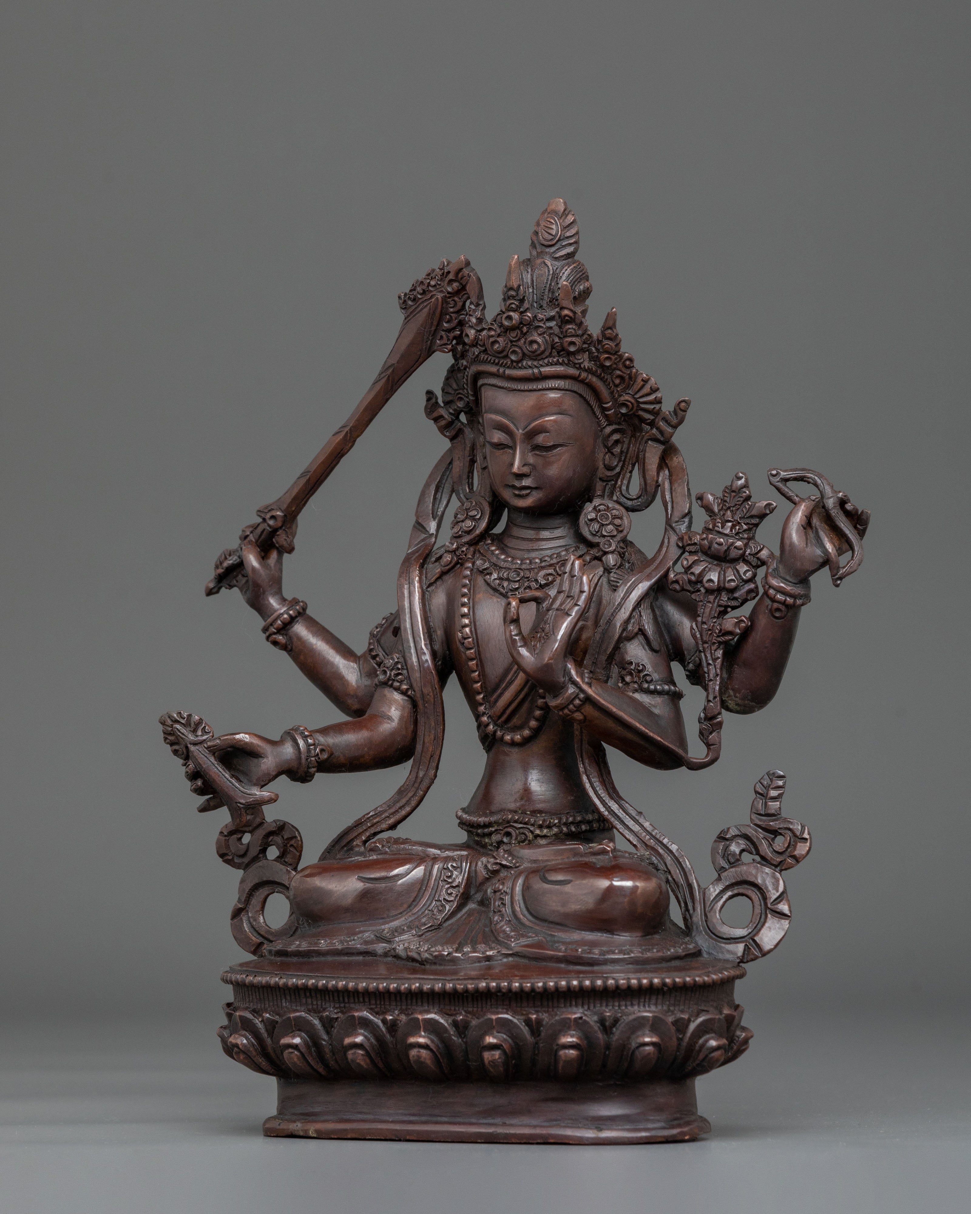 Maha Manjushri Sacred Statue | Buddhist Home Decor