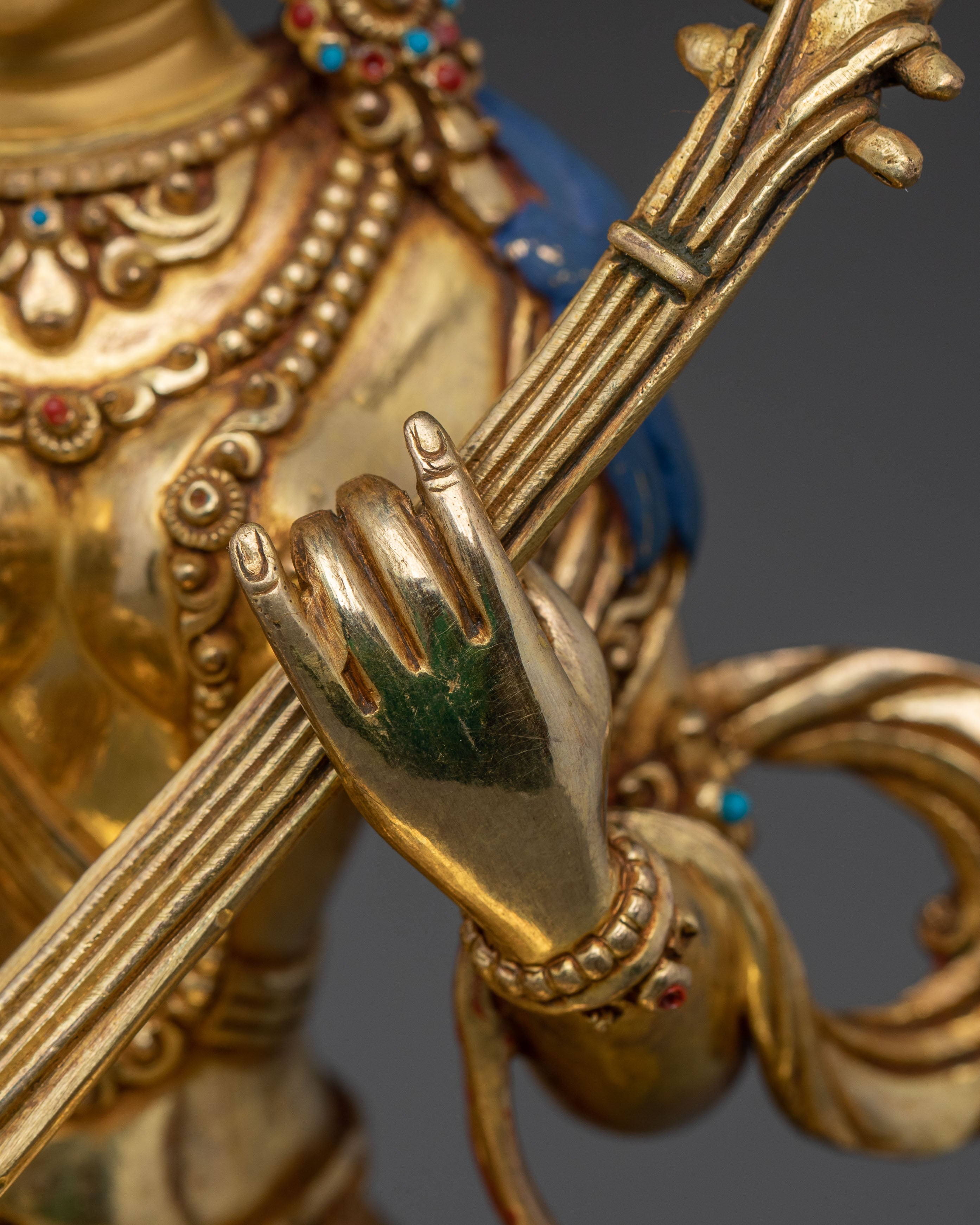 Goddess Saraswati Spiritual Statue | Goddess of Knowledge & Arts Decor