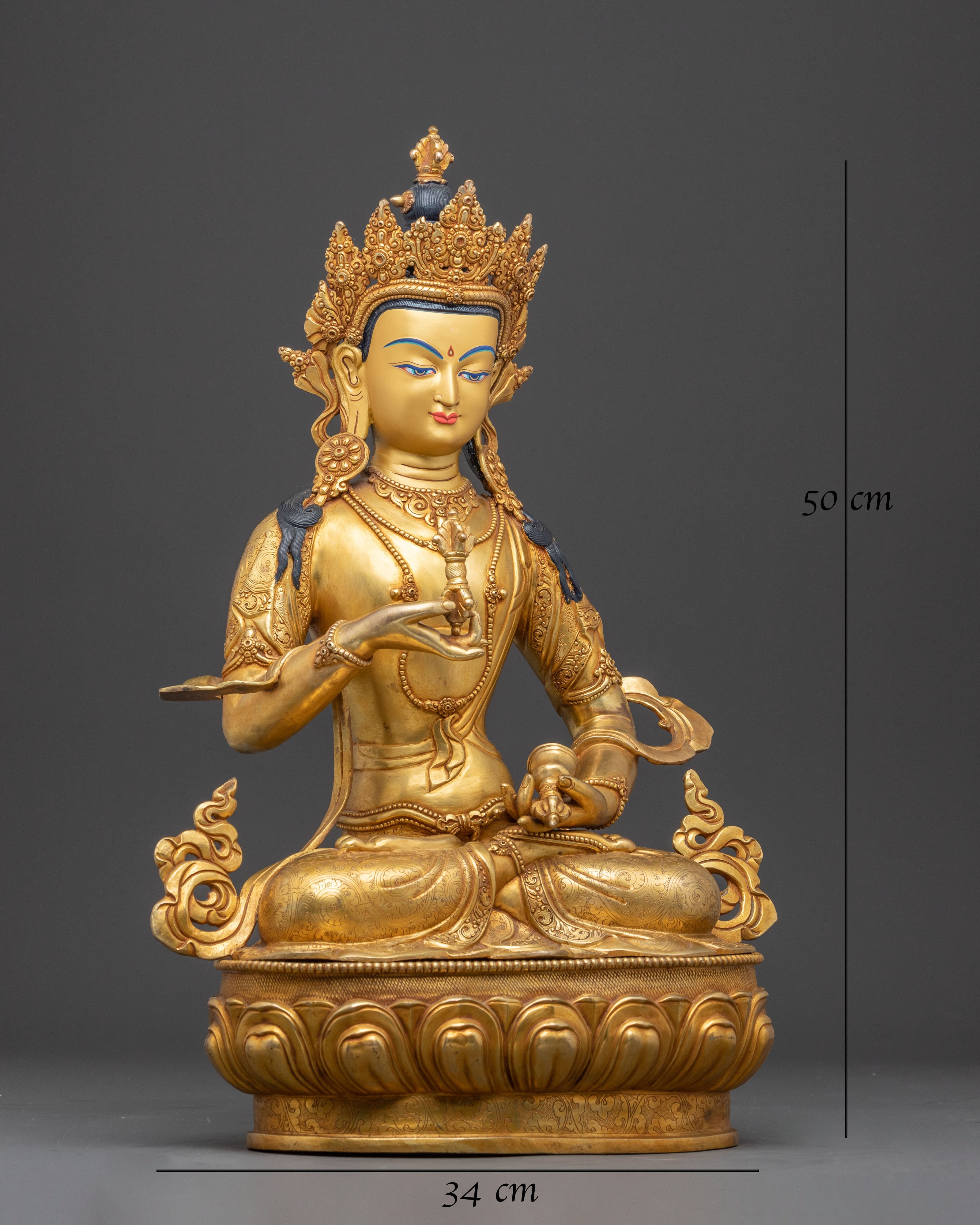 Vajrasattva Statue: Purification Deity