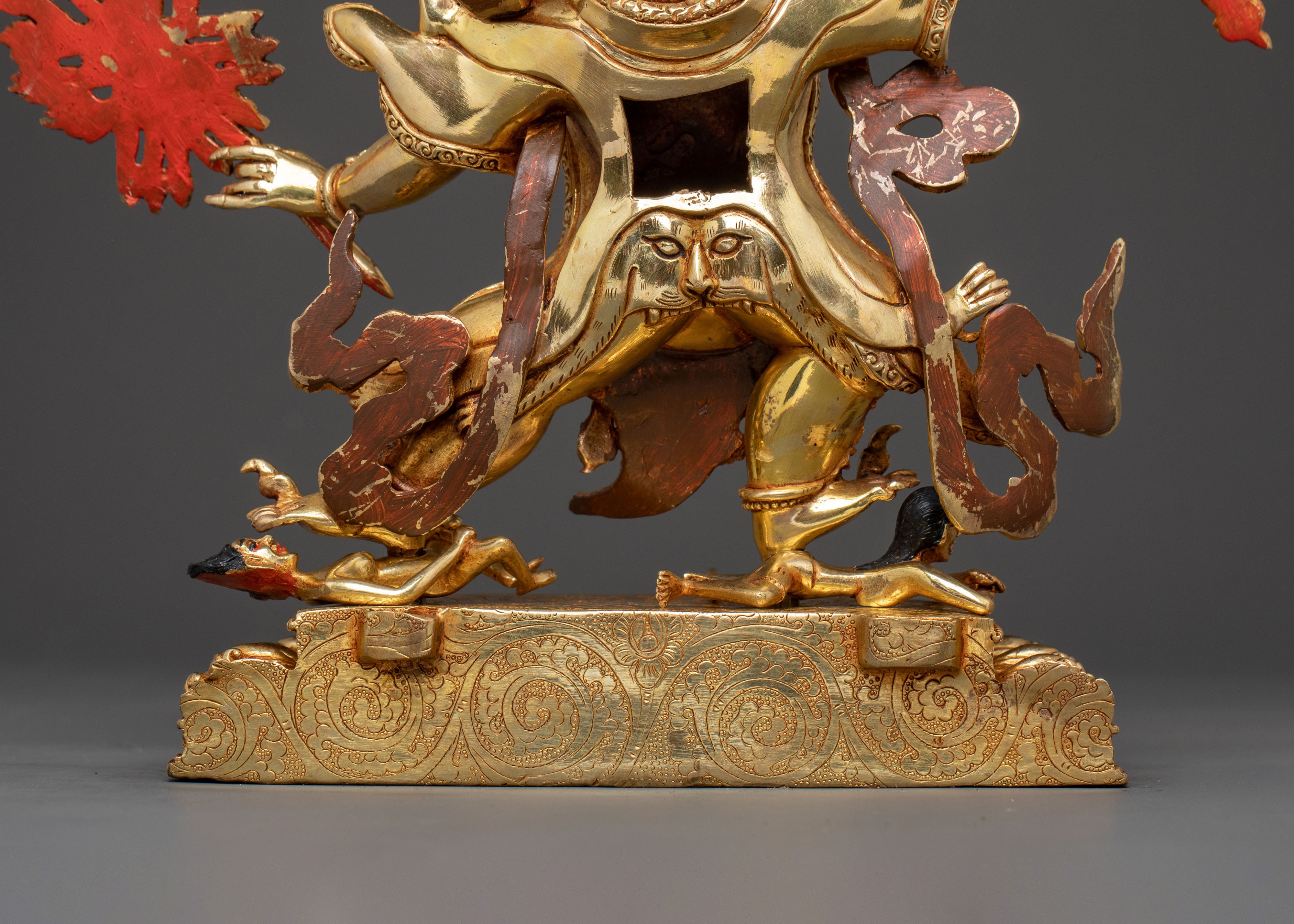 Takla Mebar Statue: 24K Gold Gilded Protector