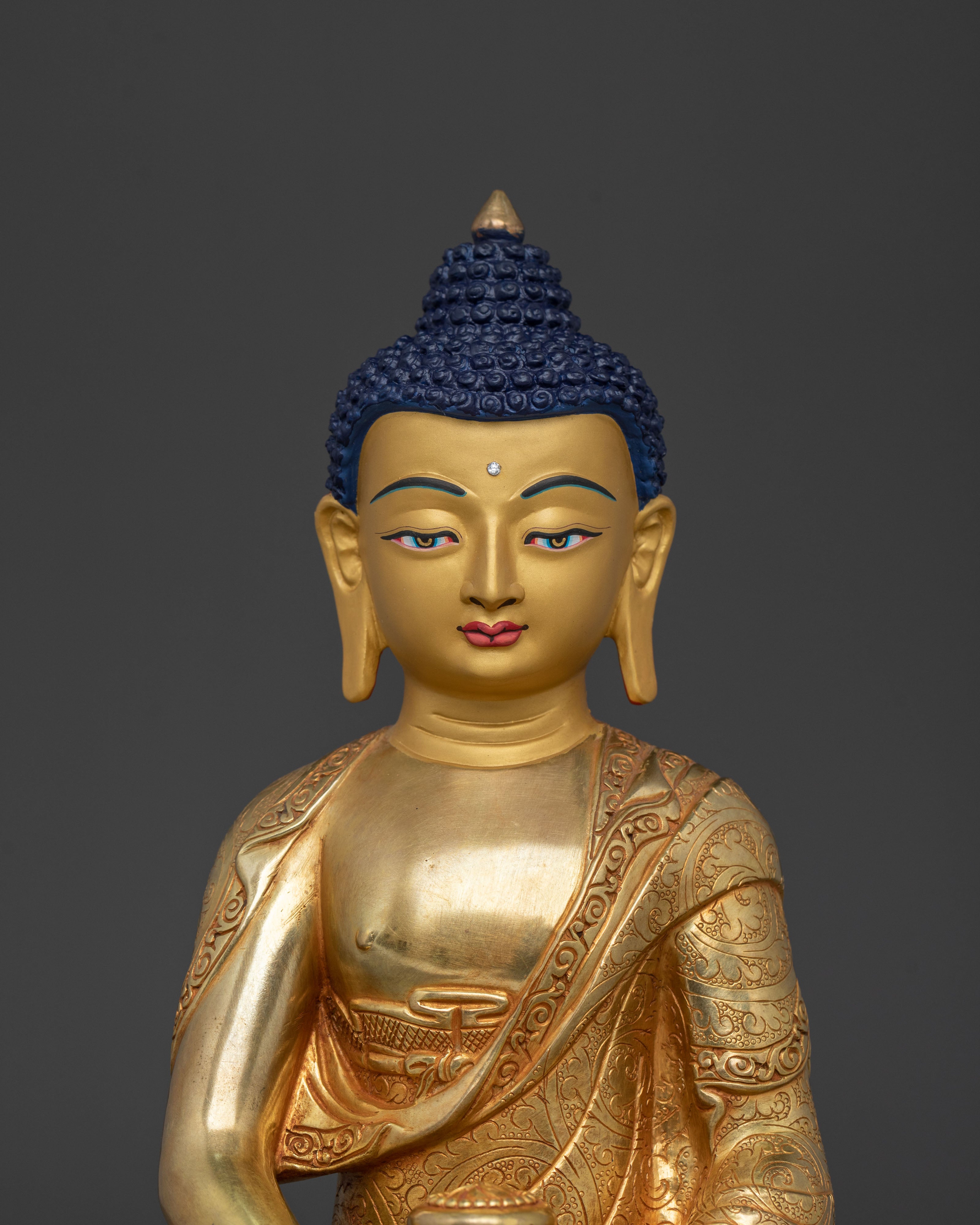 Handmade Amitabha Buddha Peaceful Statue | Buddhist Artwork