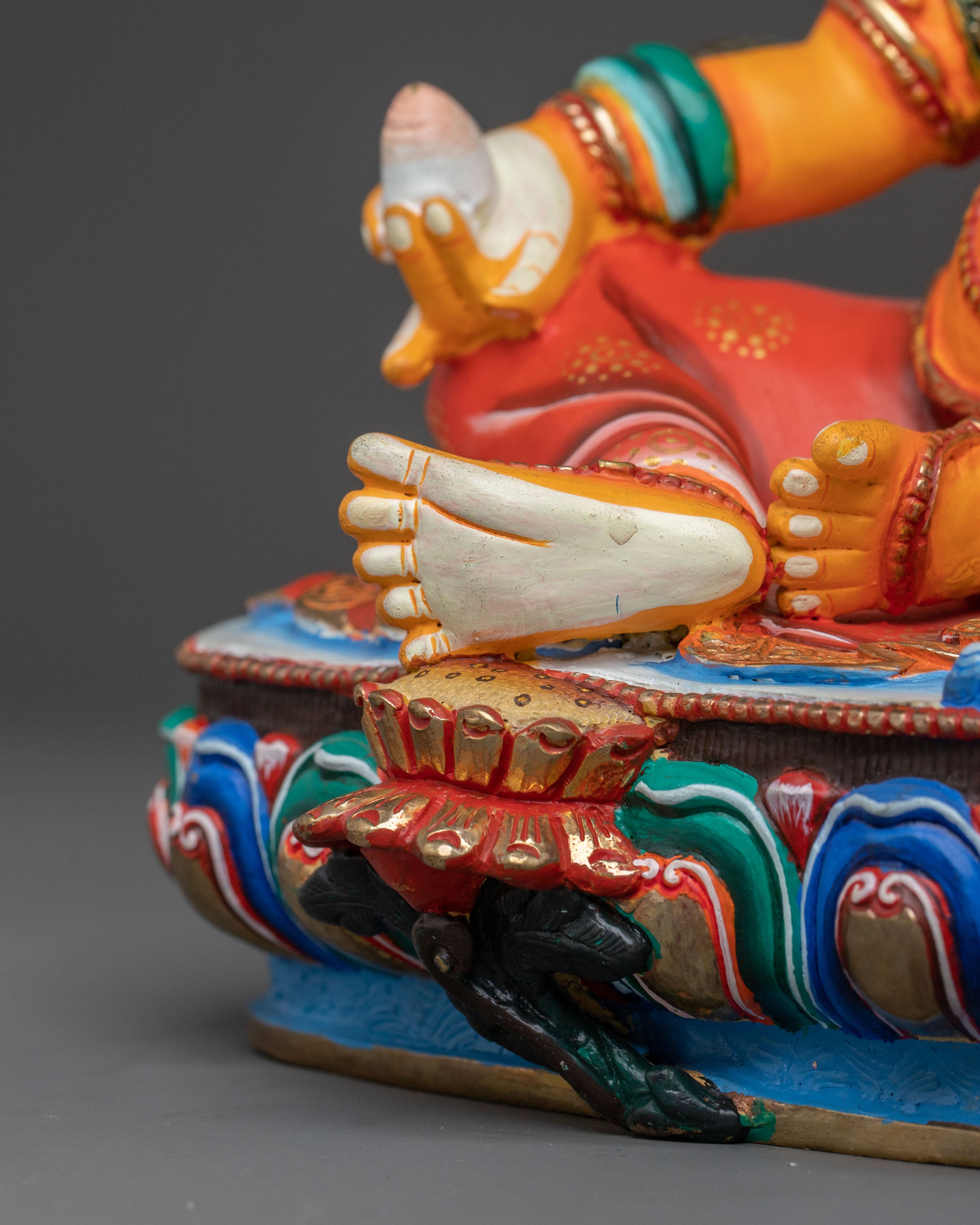 Wealth Deity Dzambhala Idol | Tibetan Buddhist Prosperity Statue