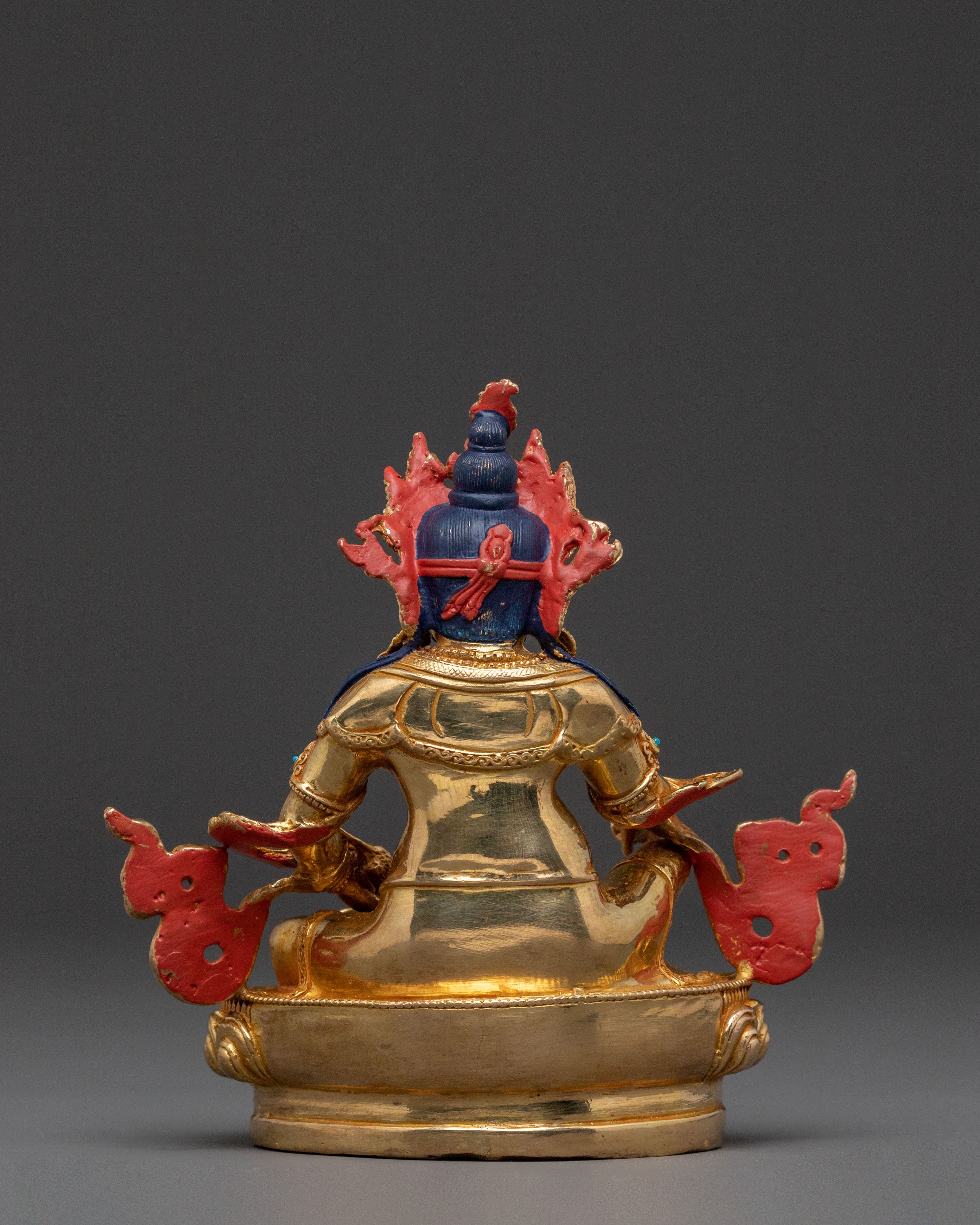 Dzambhala 24K Gold Gilded Statue with Copper Body