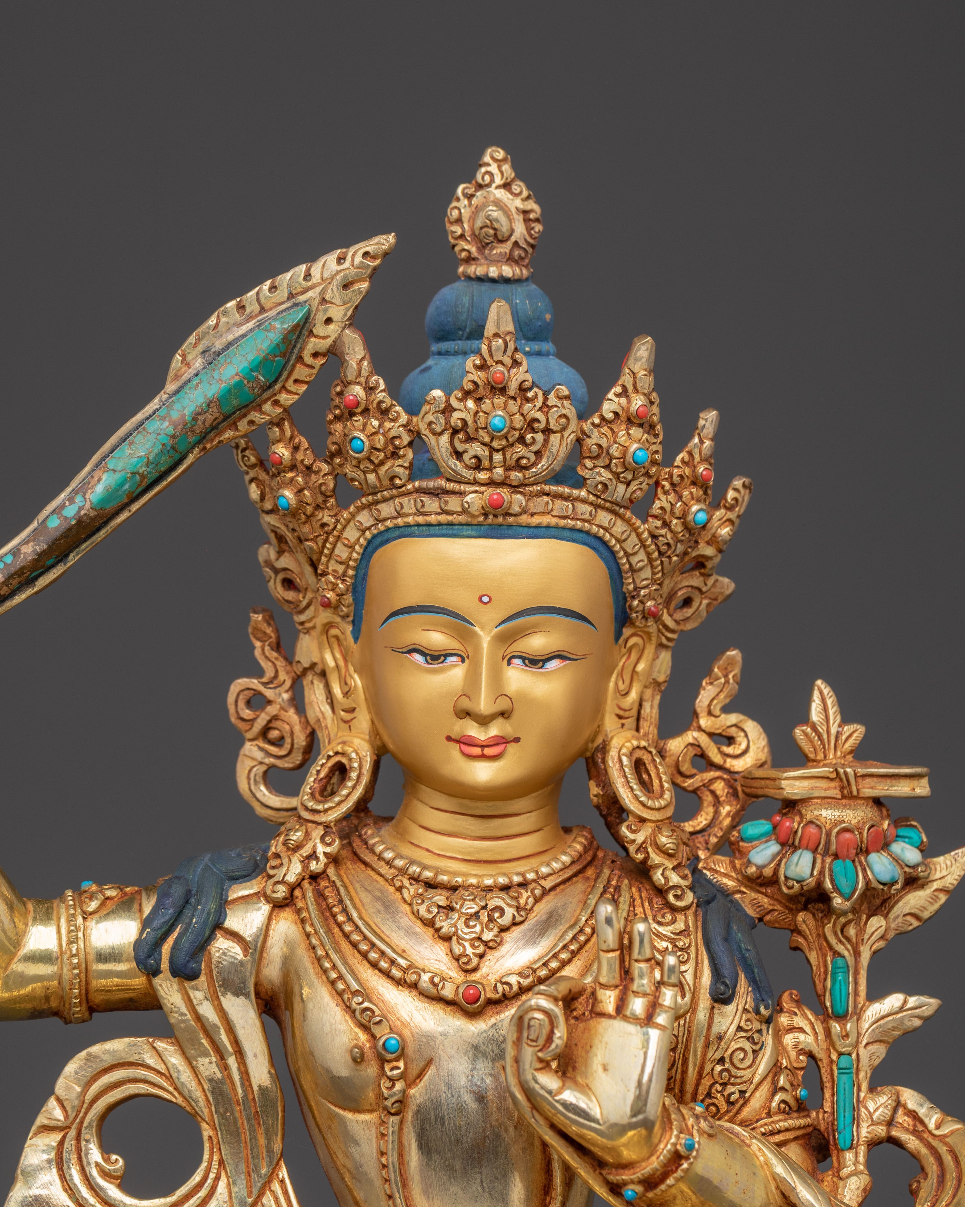 Manjushri Spiritual Statue – Radiant Wisdom Art