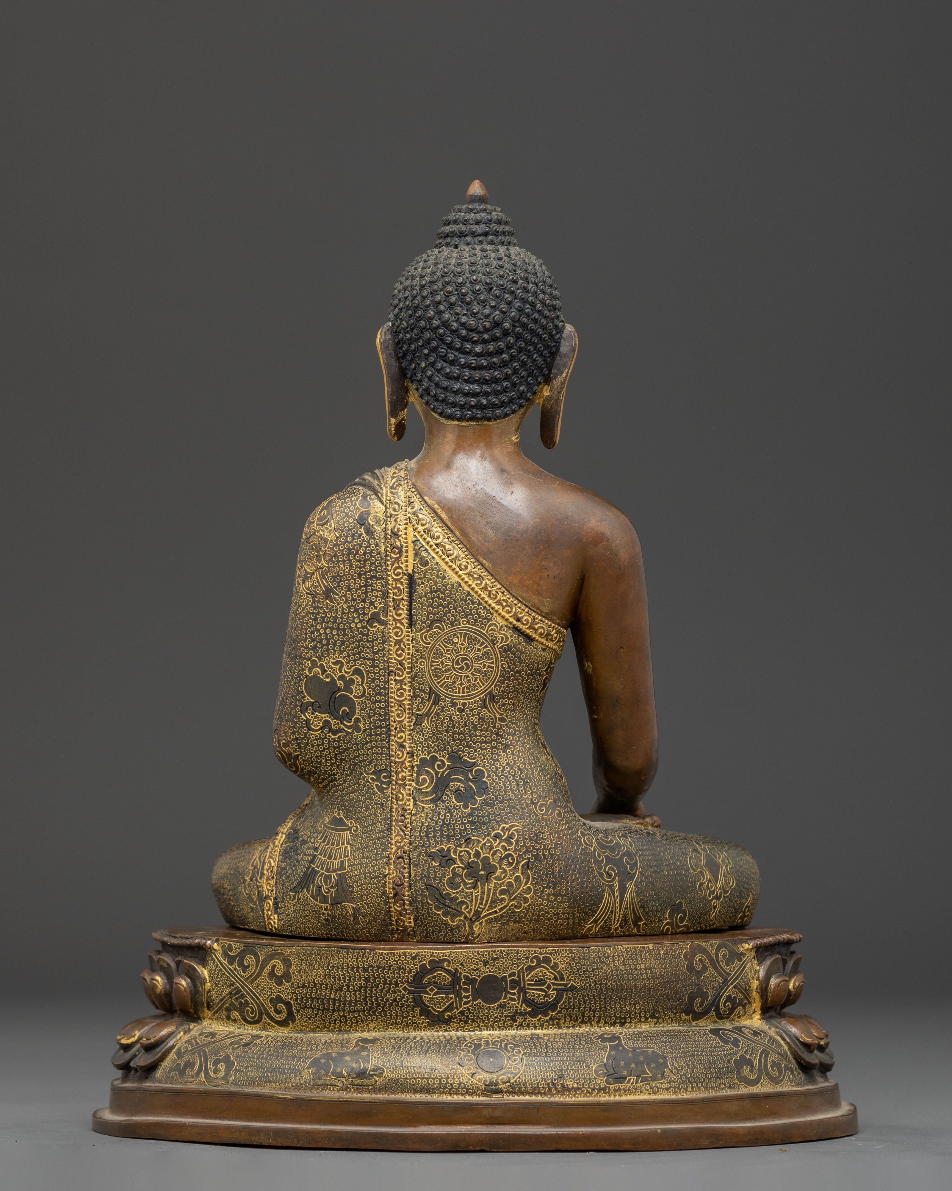 Handcrafted Copper Statue of Shakyamuni Buddha | Enlightenment Symbol