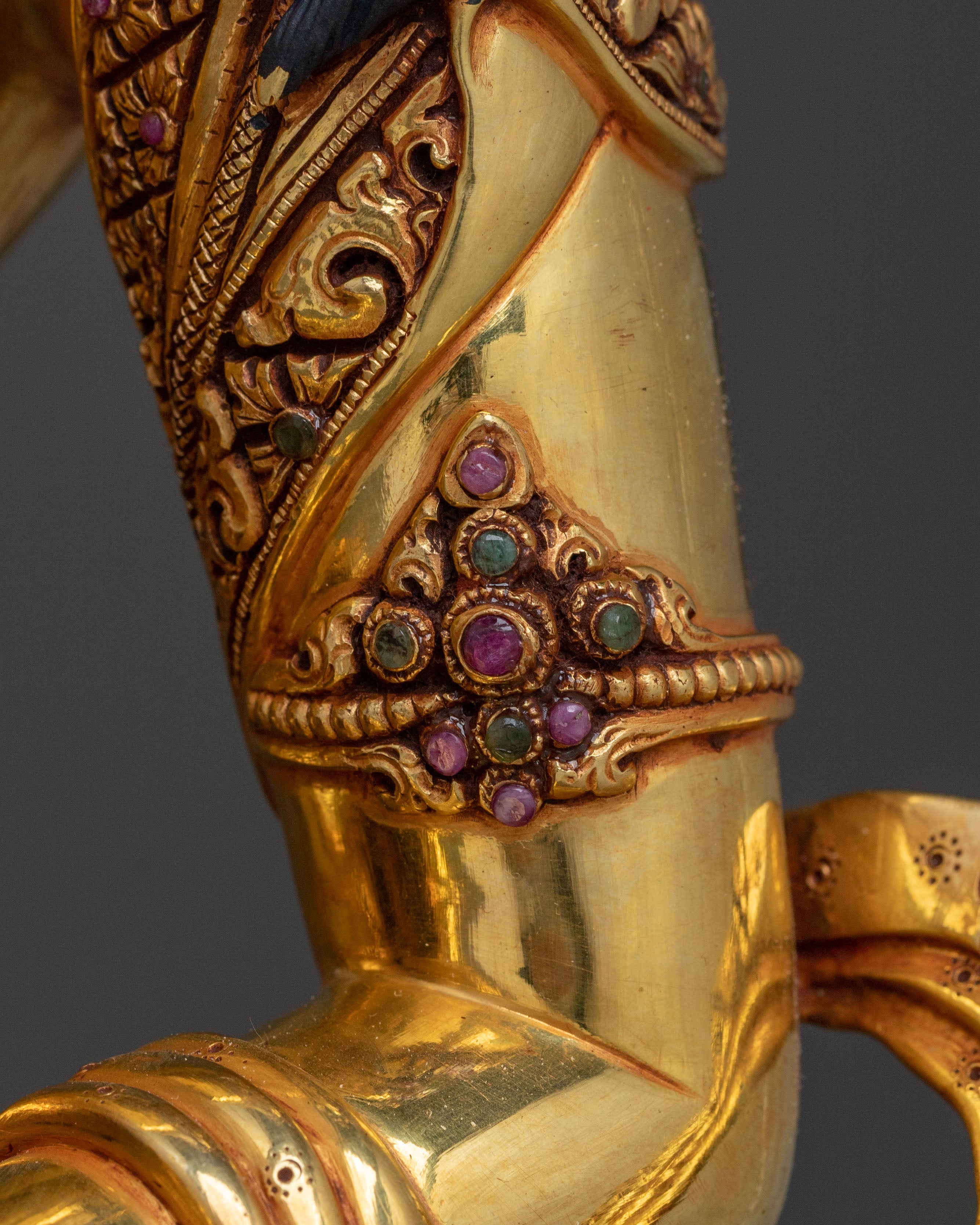 Vajrasattva Peaceful Statue | 24K Gold Gilding