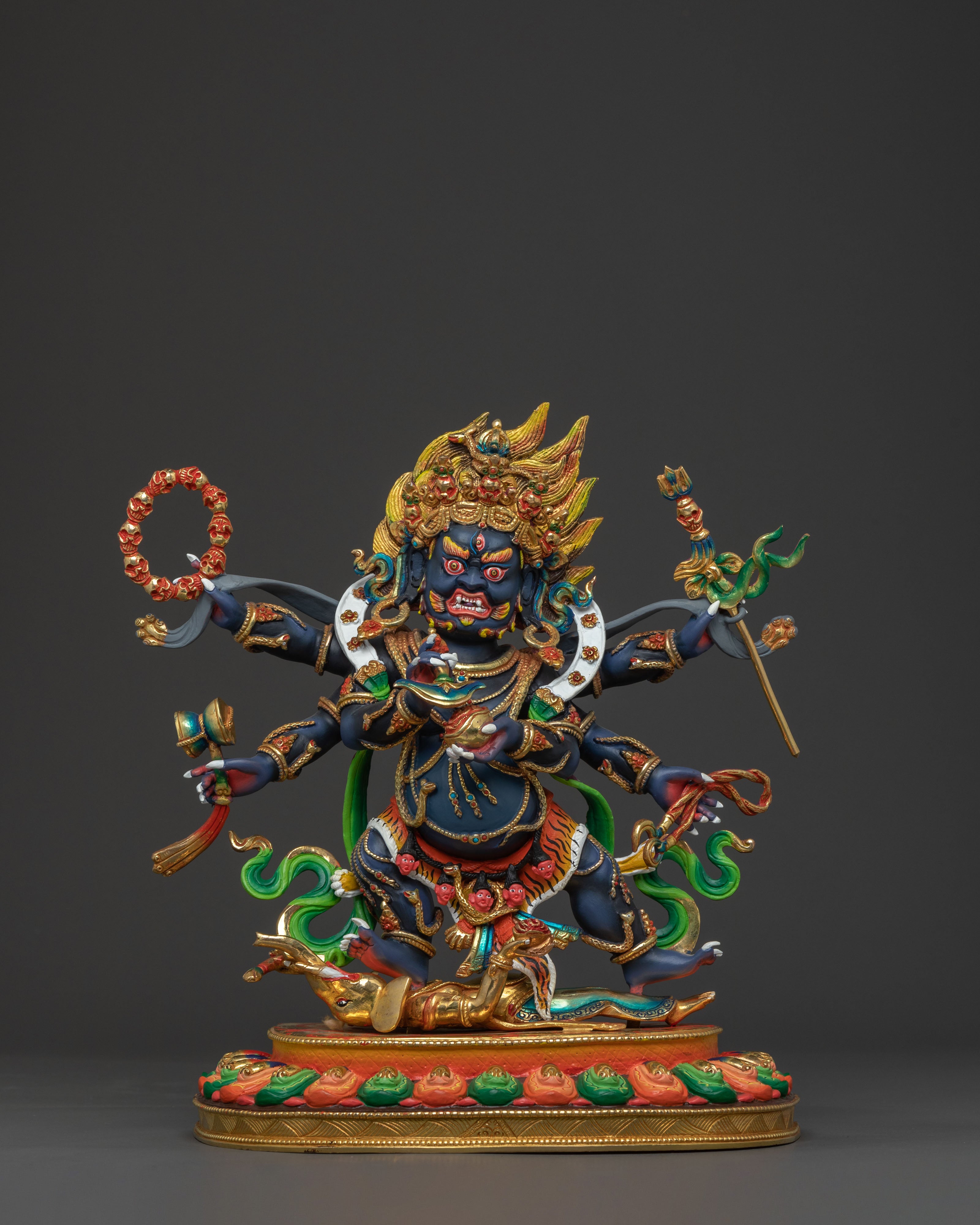 Six Armed Mahakala Statue | Supreme Guardian