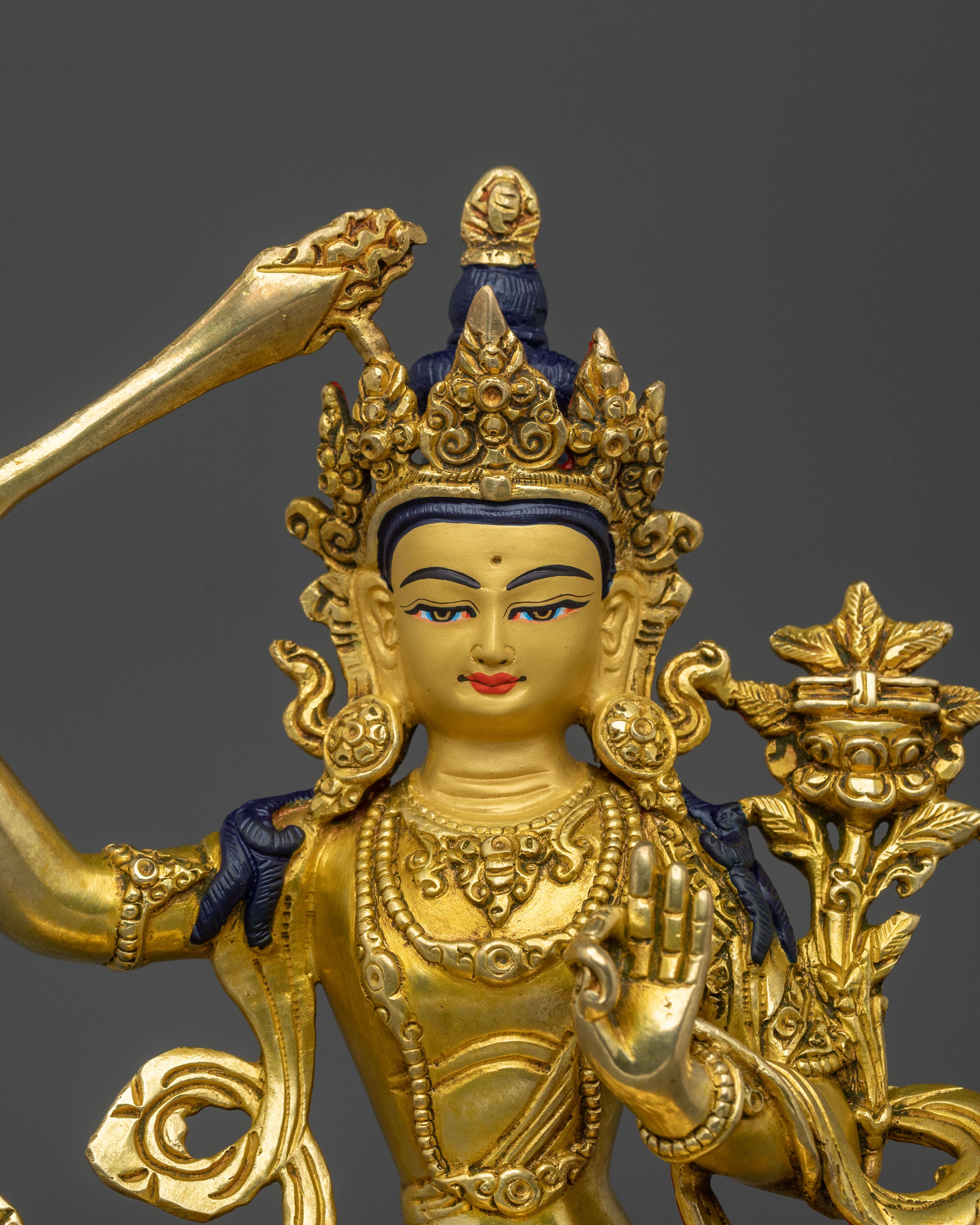 Manjushri Wisdom Statue | Tibetan Buddhist Figurine