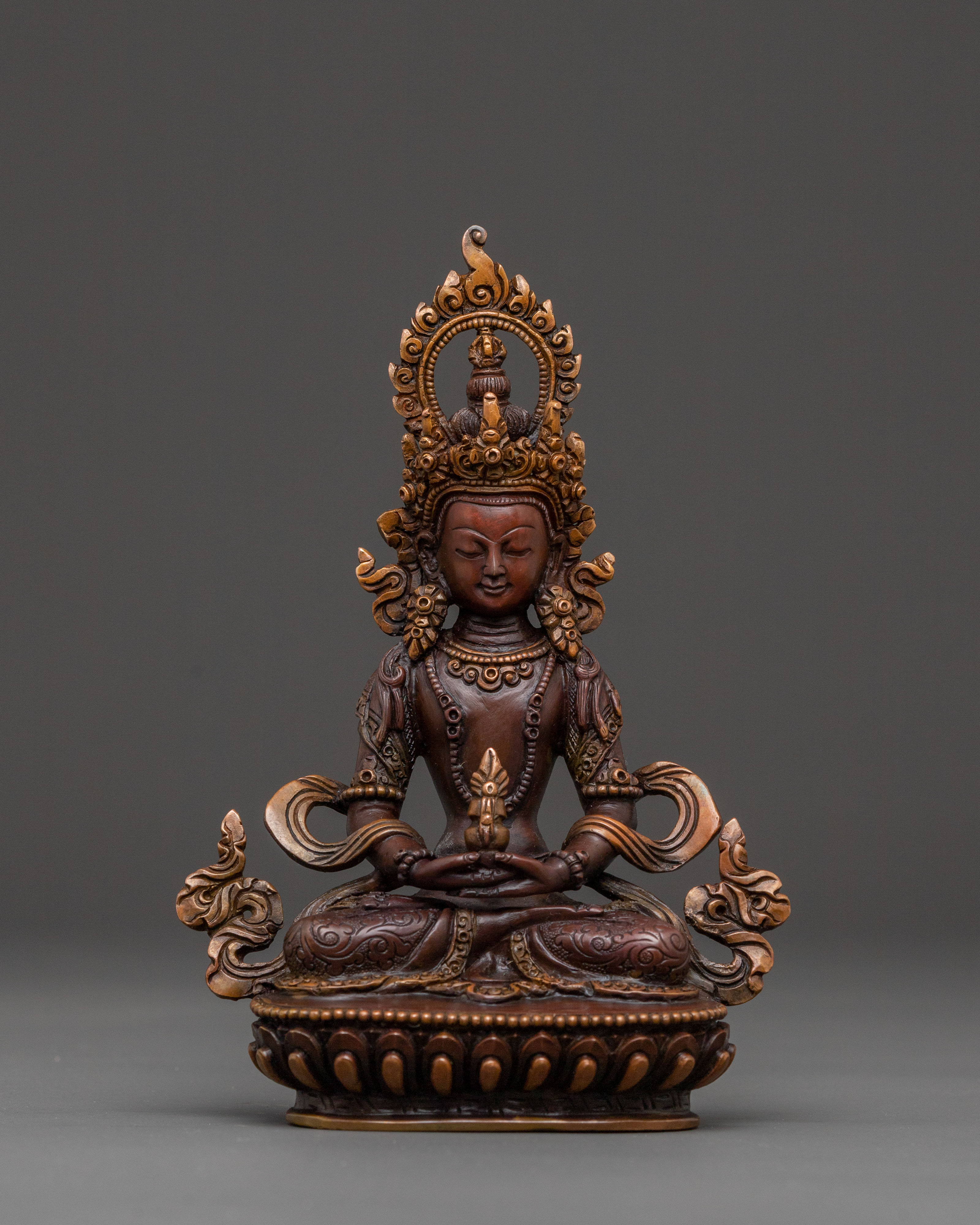 Six Bodhisattva Statue Set – Handcrafted Copper Set