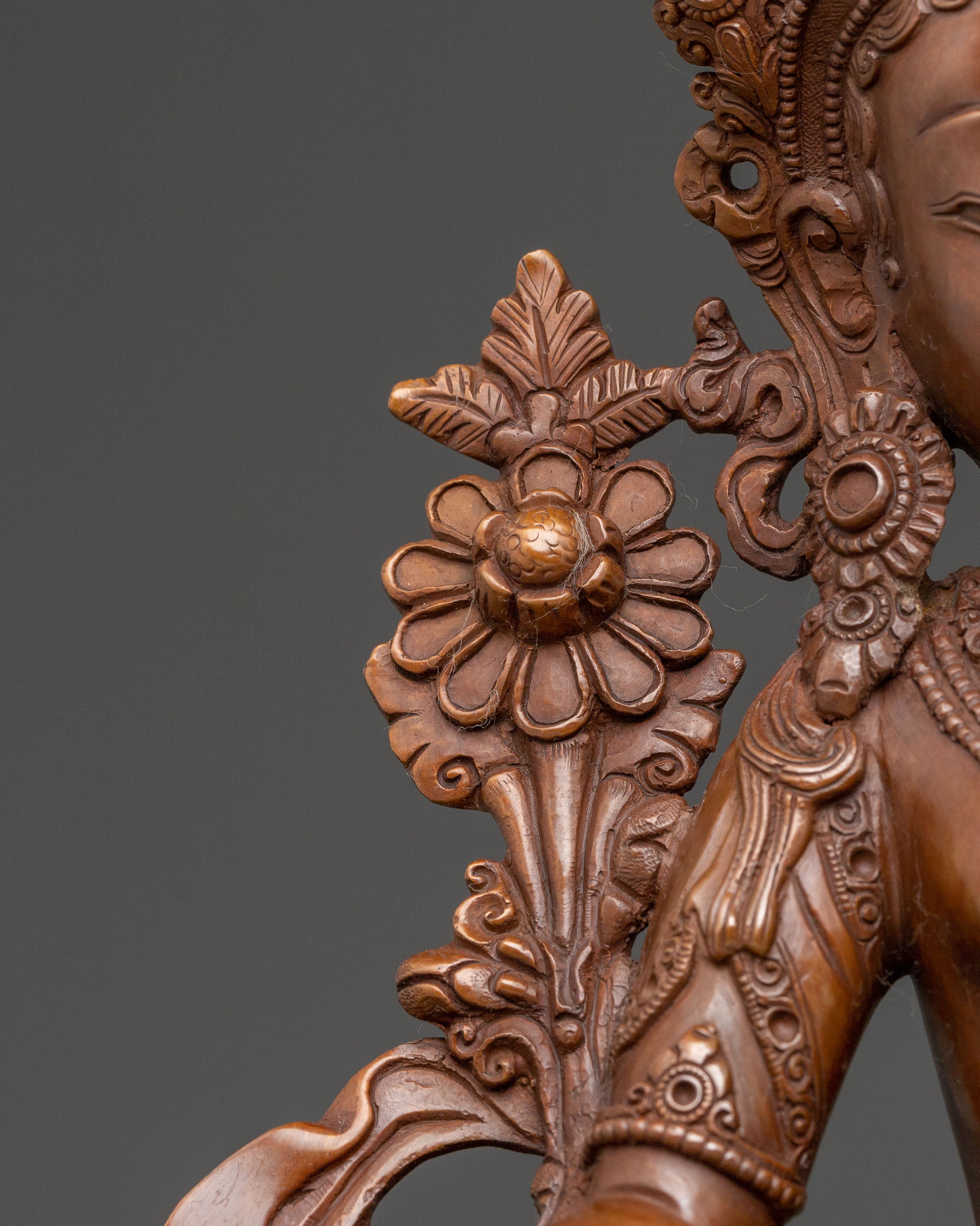 Green Tara Sacred Copper Statue – Himalayan Handcraft