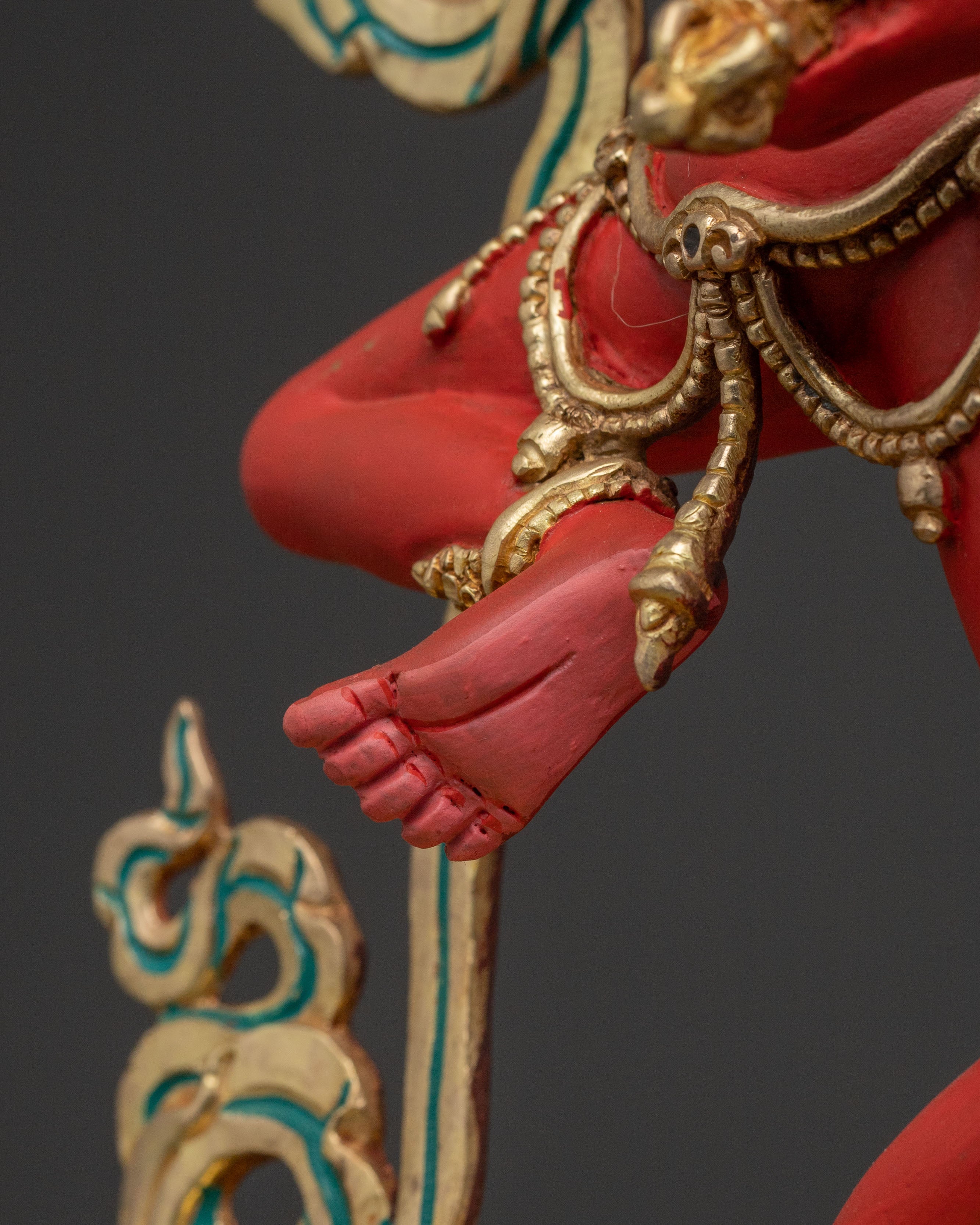 Divine Statue of Machig Labdron – Hand-Gilded Copper Statue