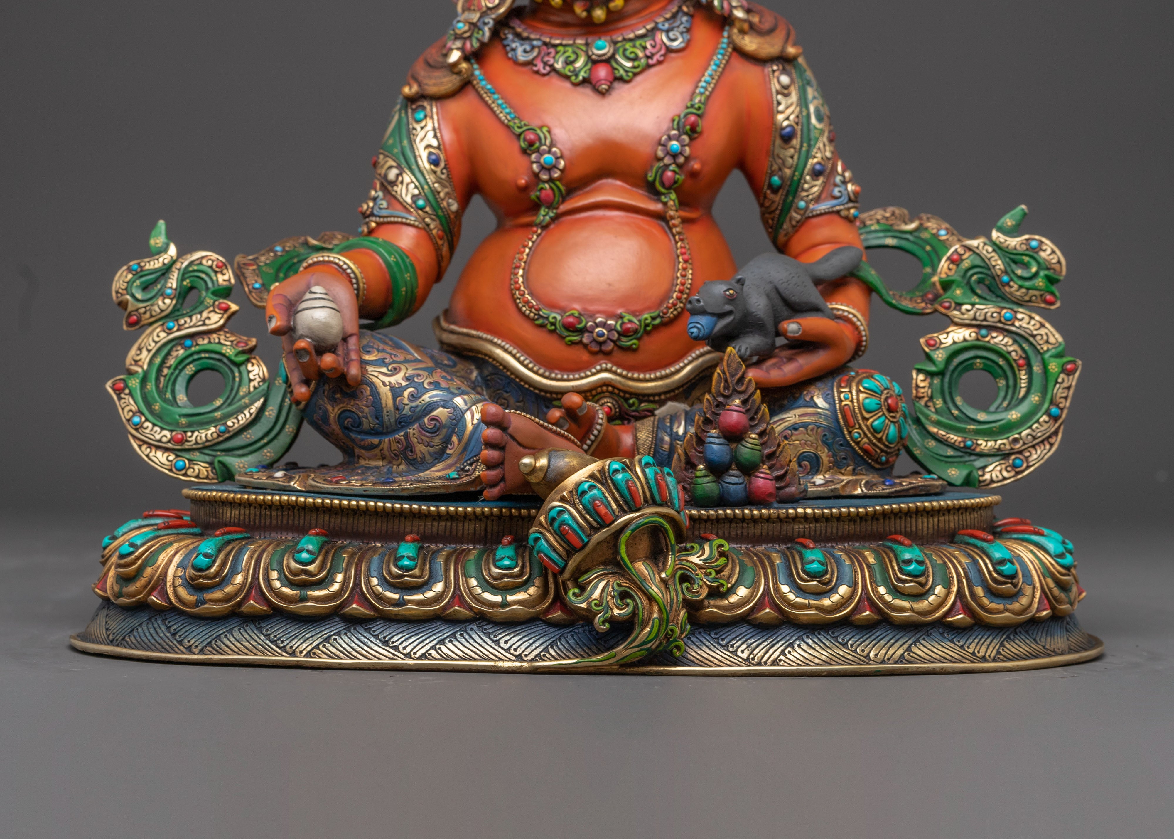 Handmade Nepalese Statue of Dzambhala | Guardian of Wealth