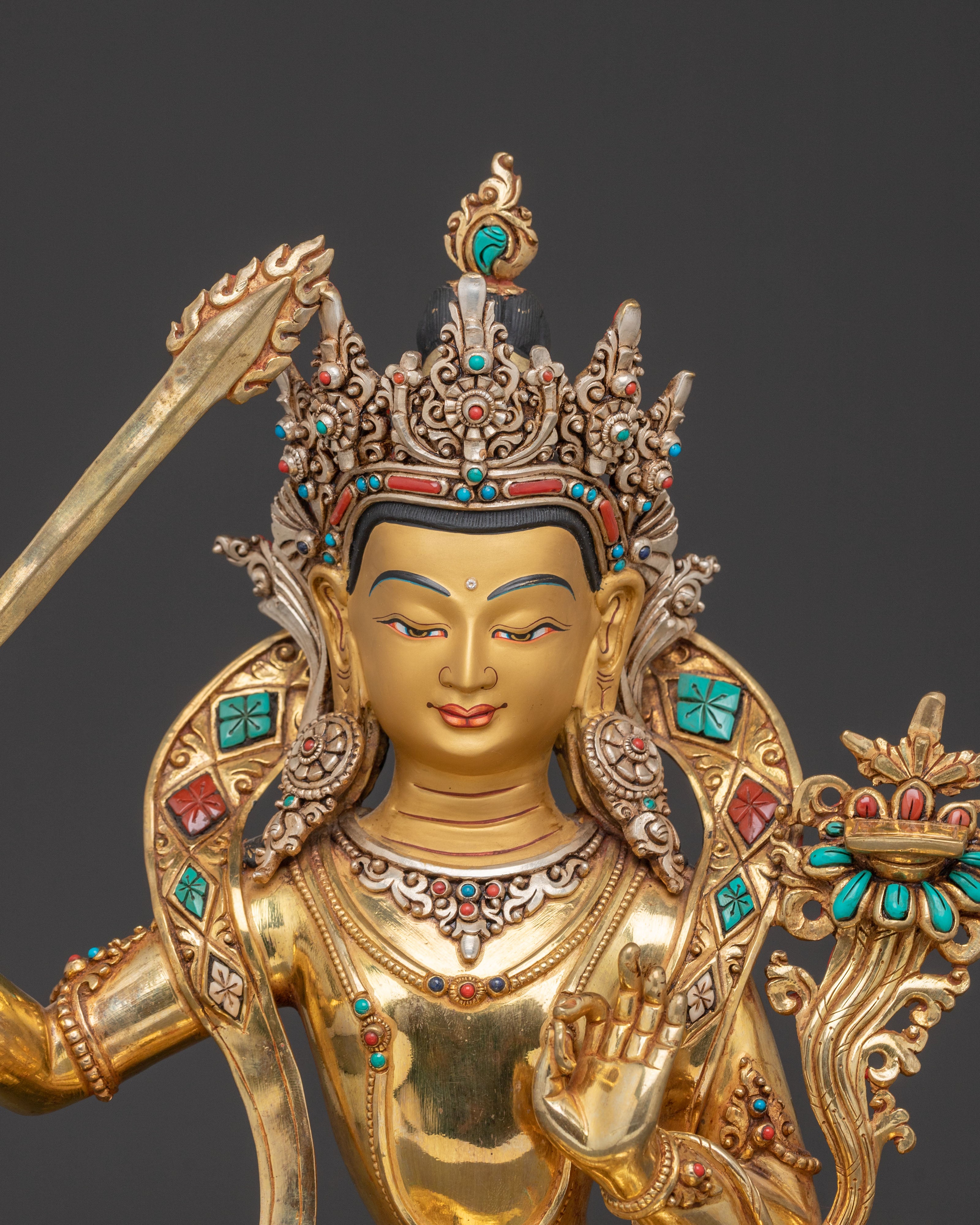 Bodhisattva Manjushri Statue Symbol of Wisdom