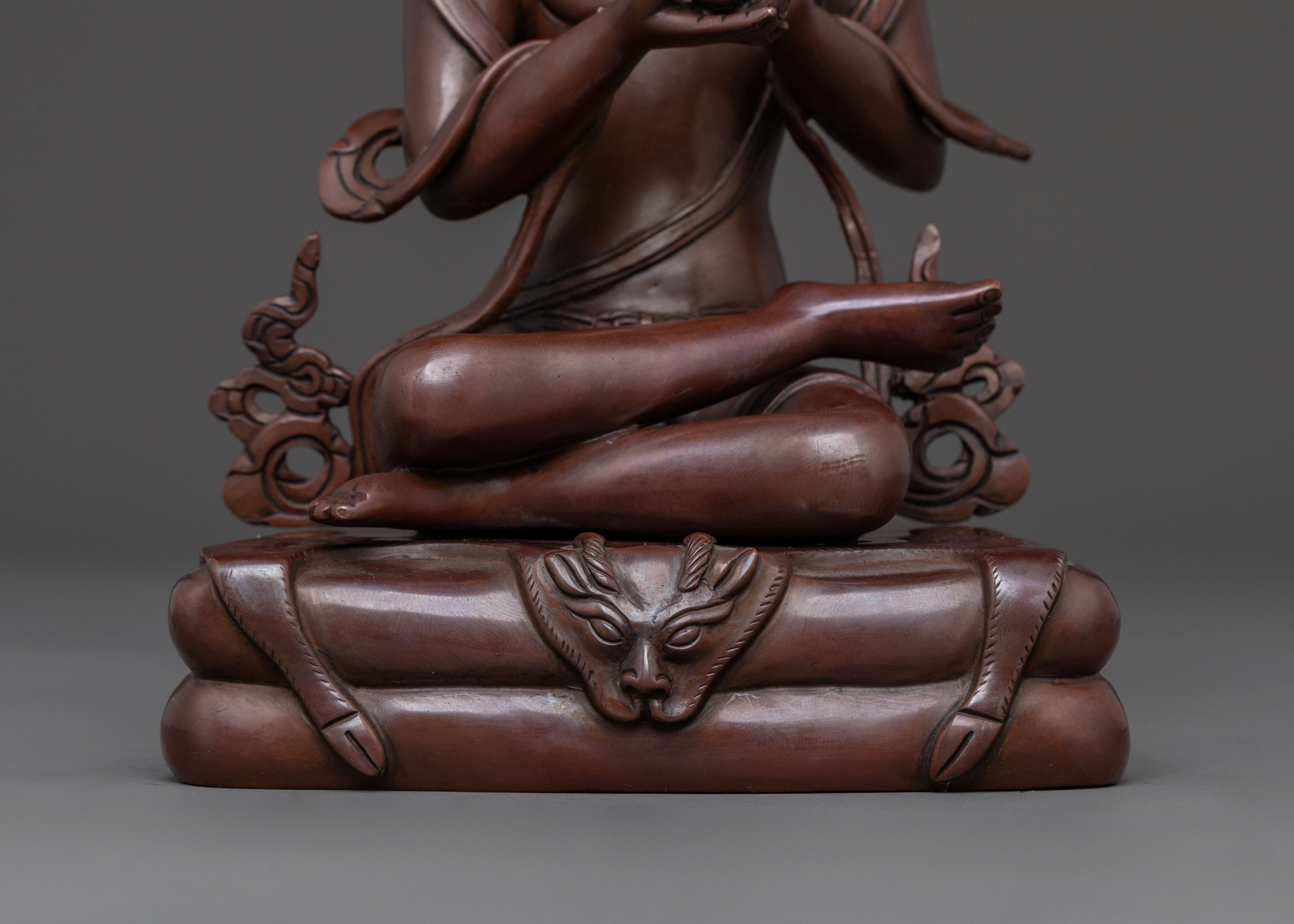 Handcrafted Naropa and Tilopa Statue Set | Sacred Lineage Masters Art