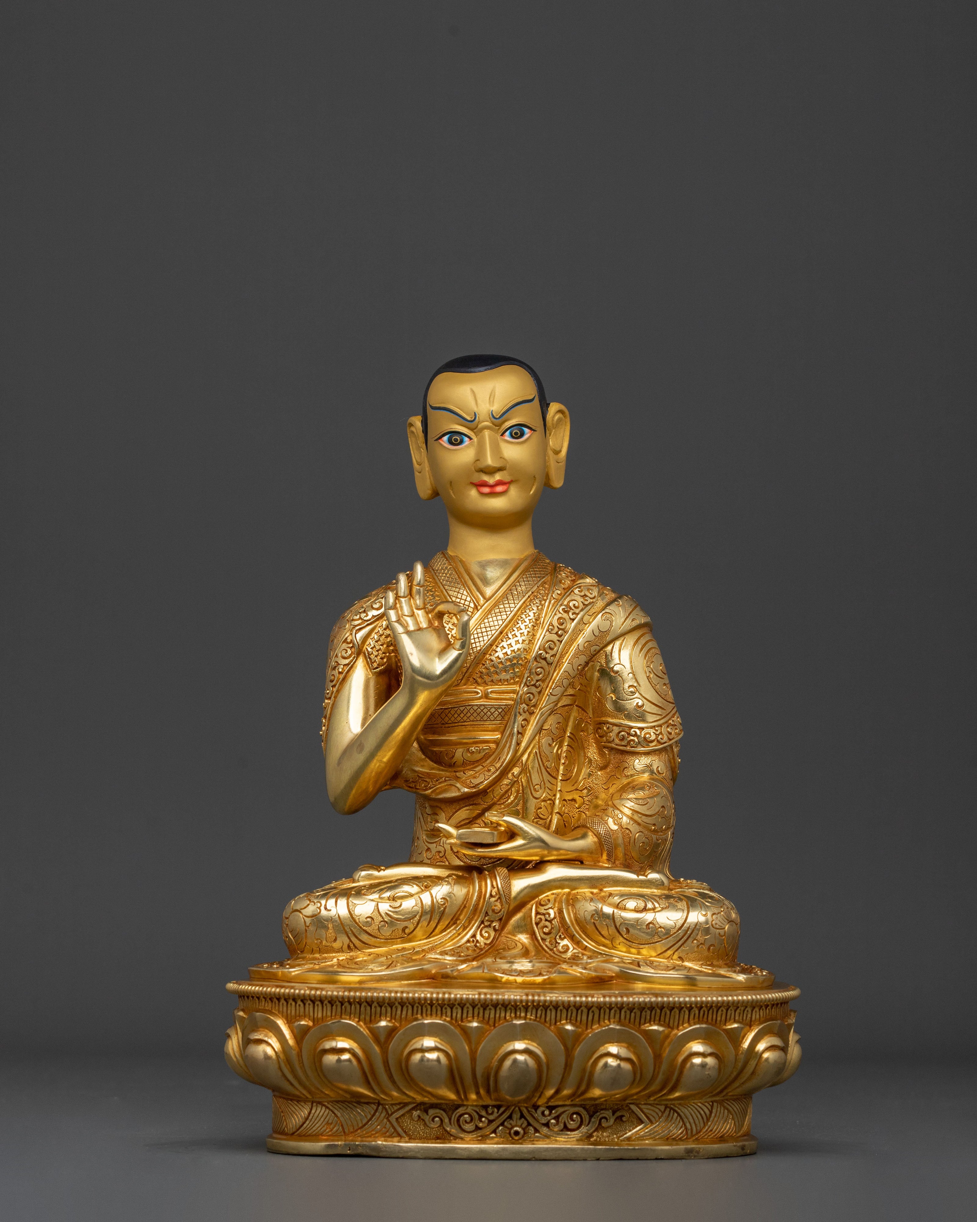 Tsongkhapa Sculpture with Disciples | Buddhist Master
