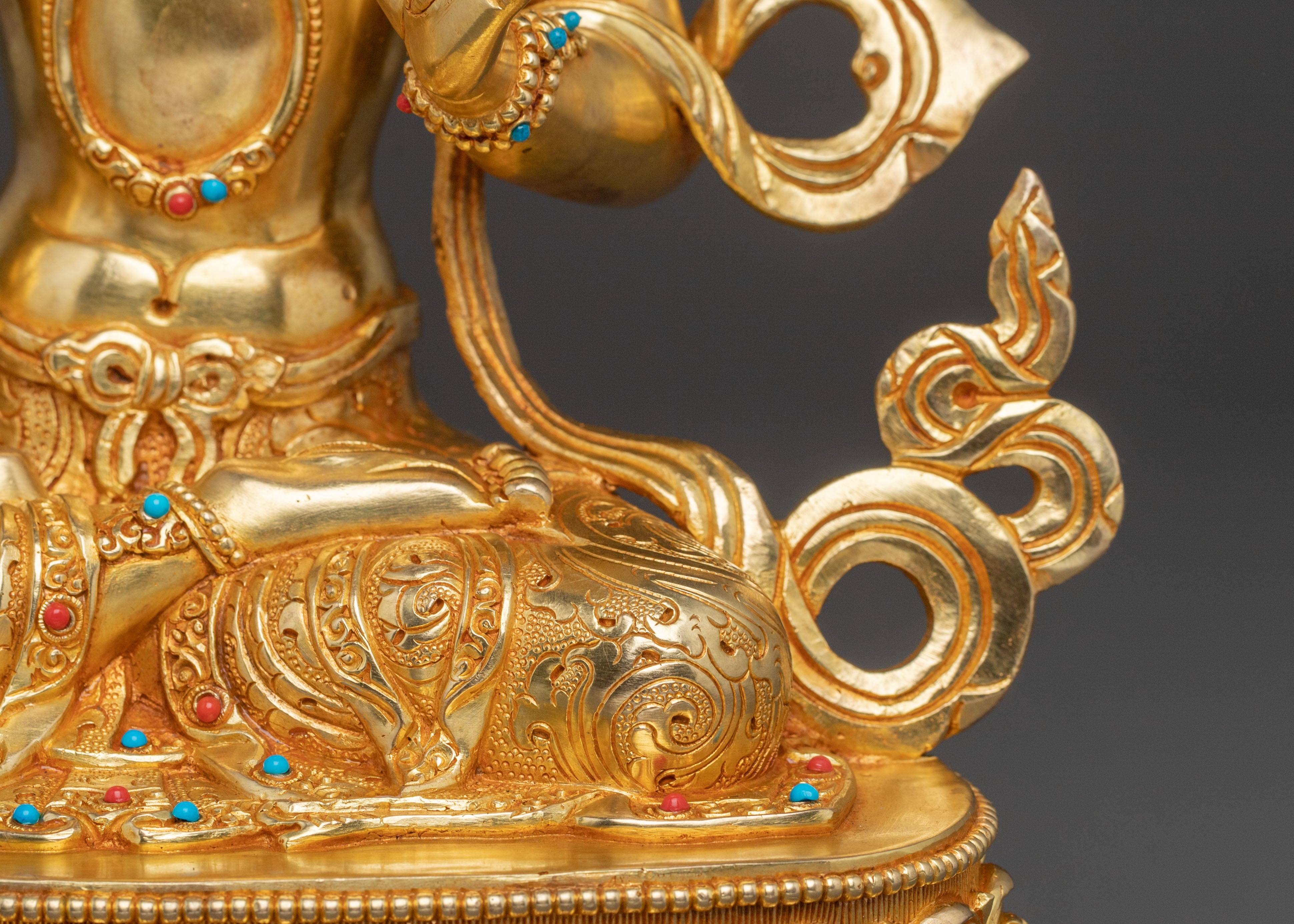 Dukar 24K Gold Gilded Statue | Protection Deity