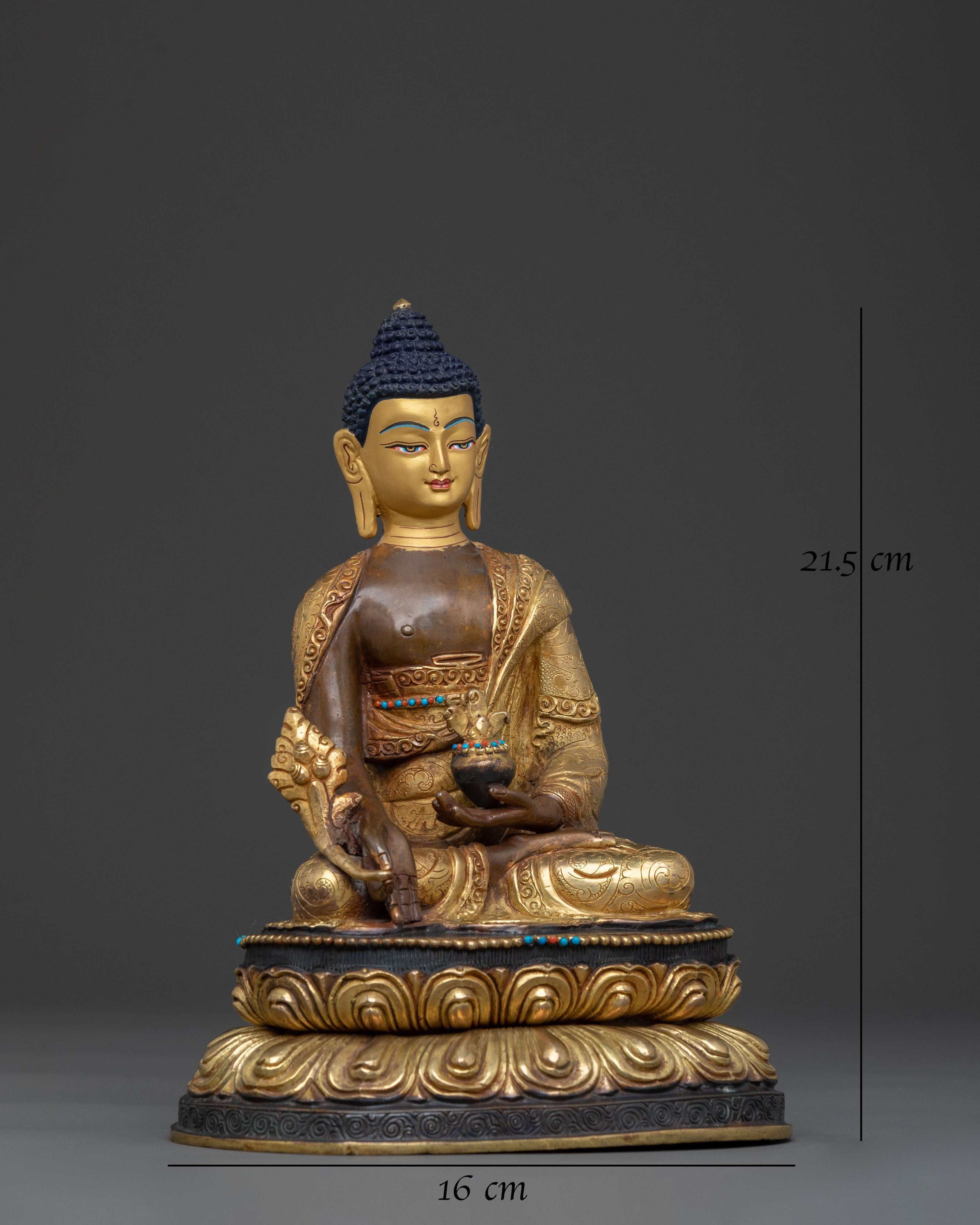 Medicine Buddha Longevity Blessing Statue