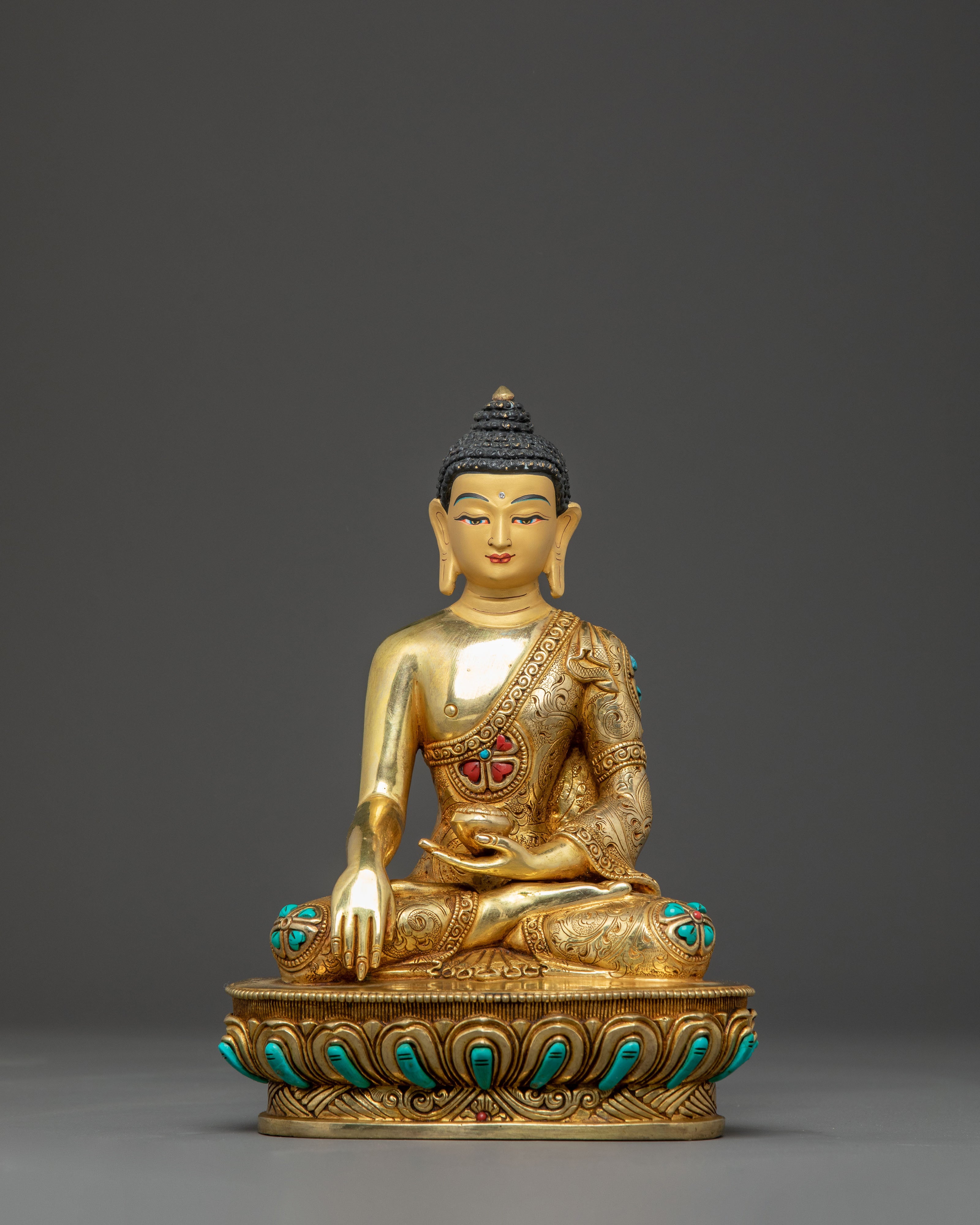 Shakyamuni Buddha Handmade Golden Statue | Historical Buddha