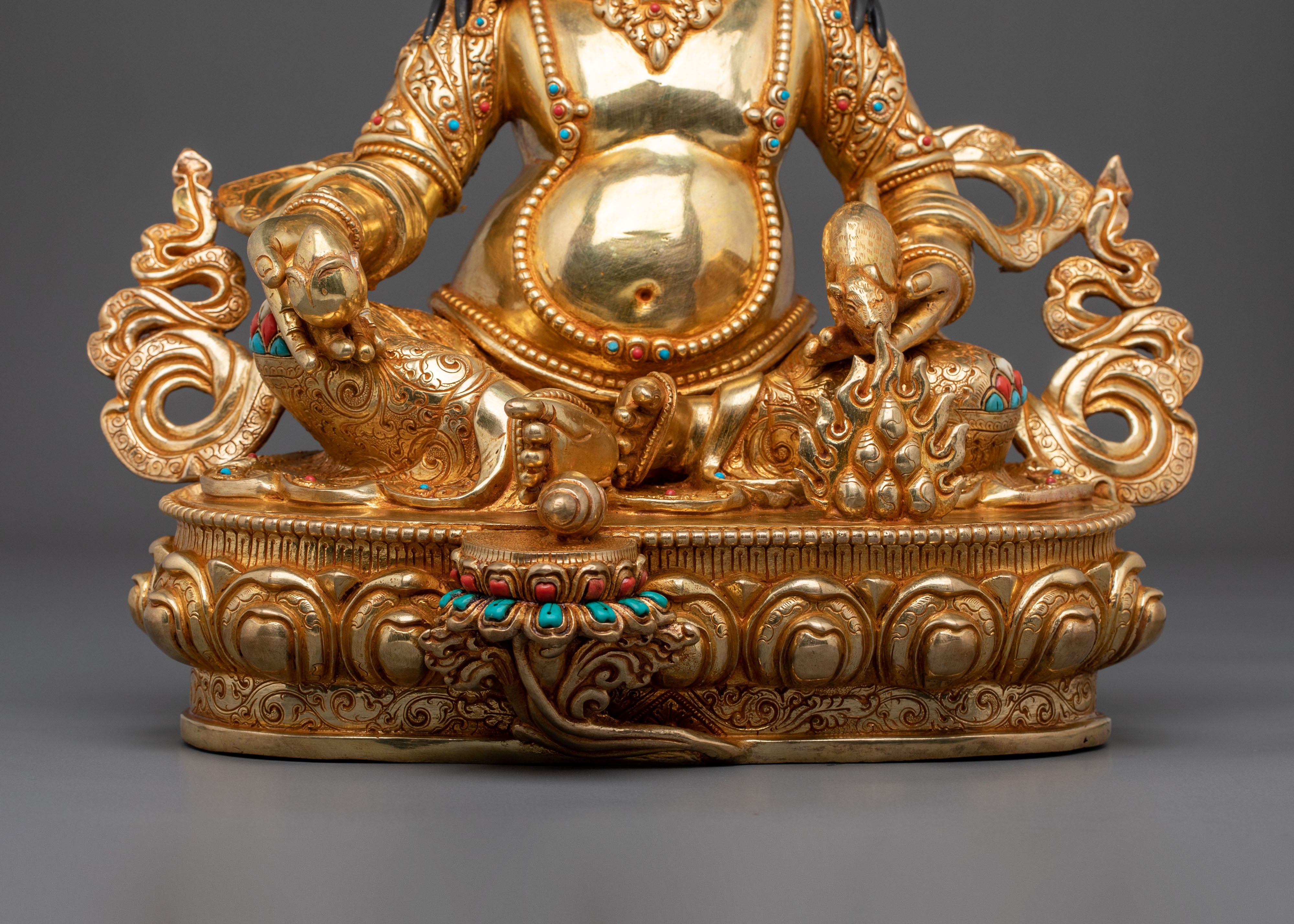 Tibetan Wealth Deity Dzambhala Spiritual Statue | Home Decor