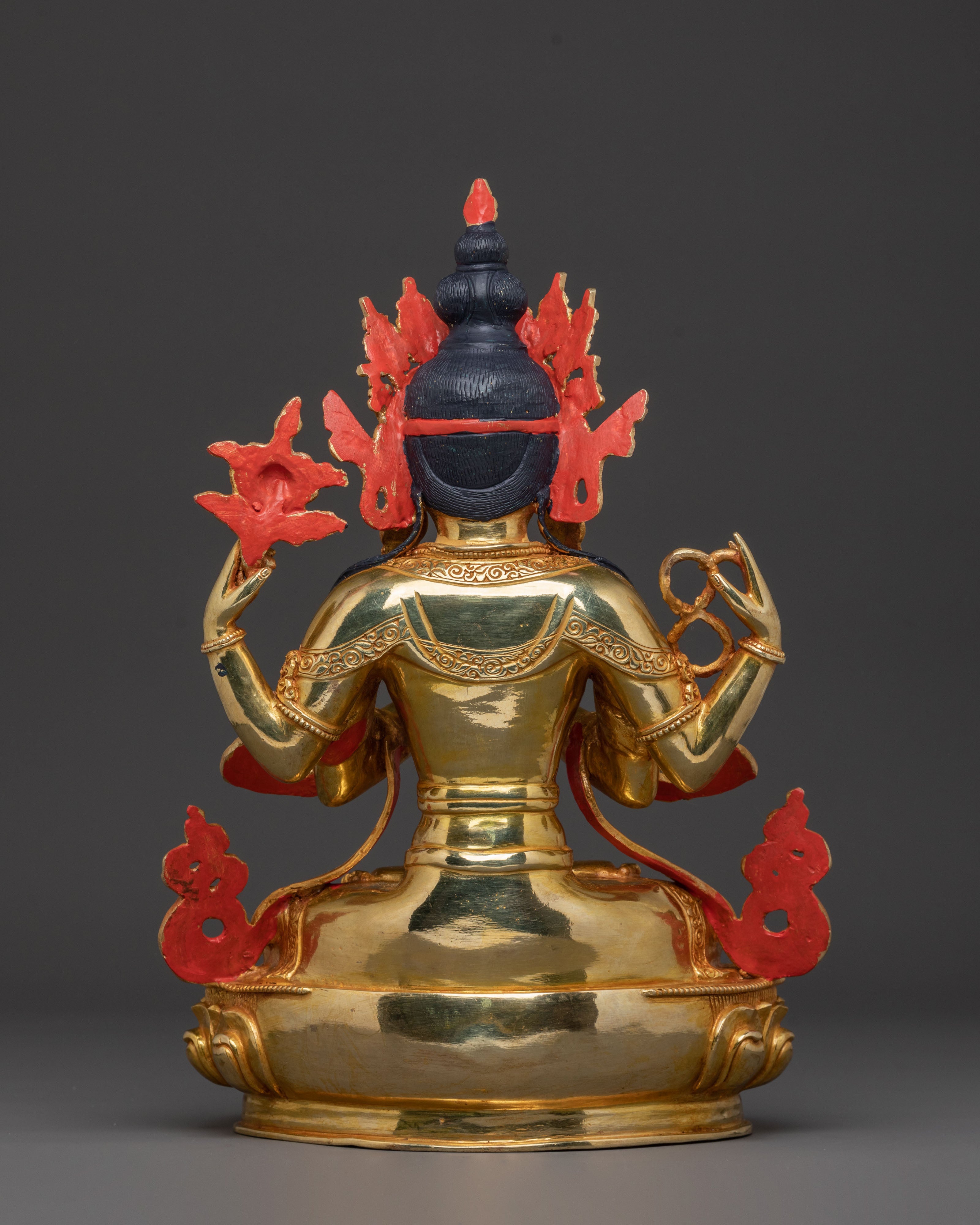 Chenrezig Sacred Tibetan Statue | Meditation Altar Figurine