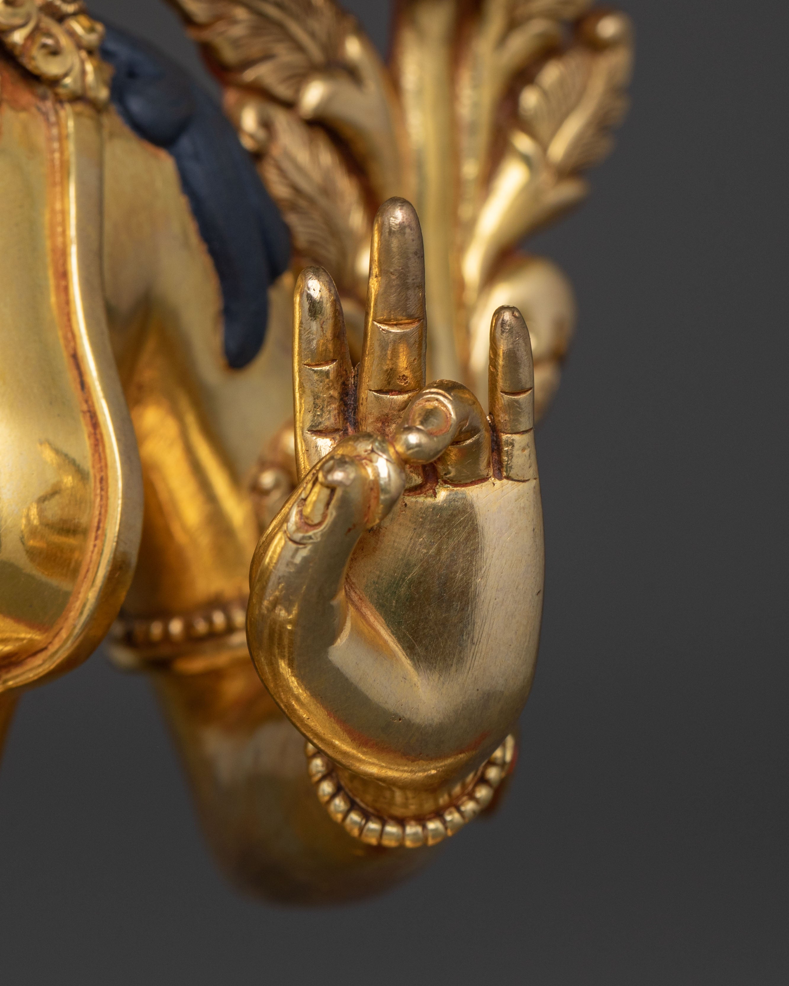 Green Tara 24K Gold Gilded Statue | Home Decor