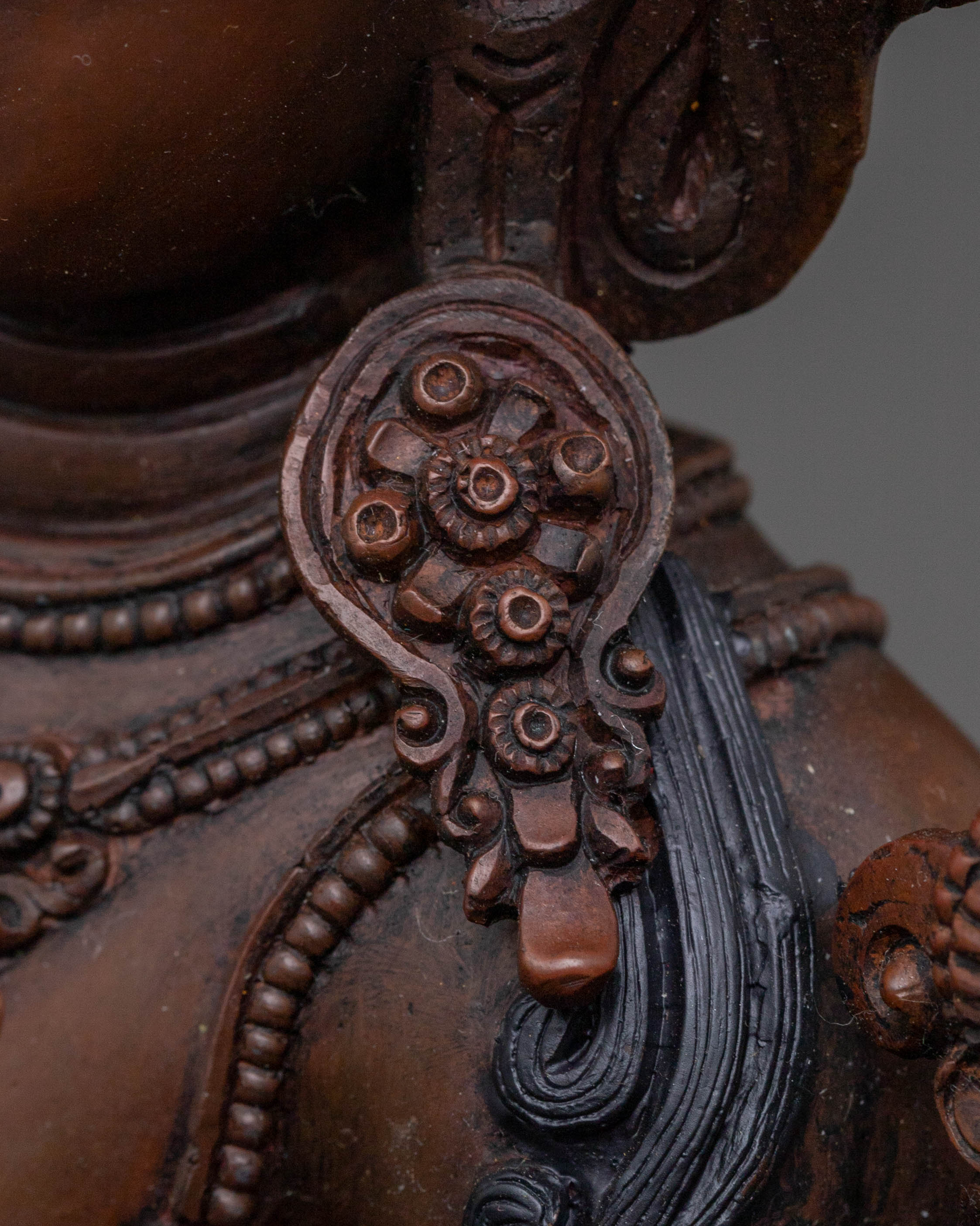 Maha Manjushri Sacred Statue – Oxidized Copper