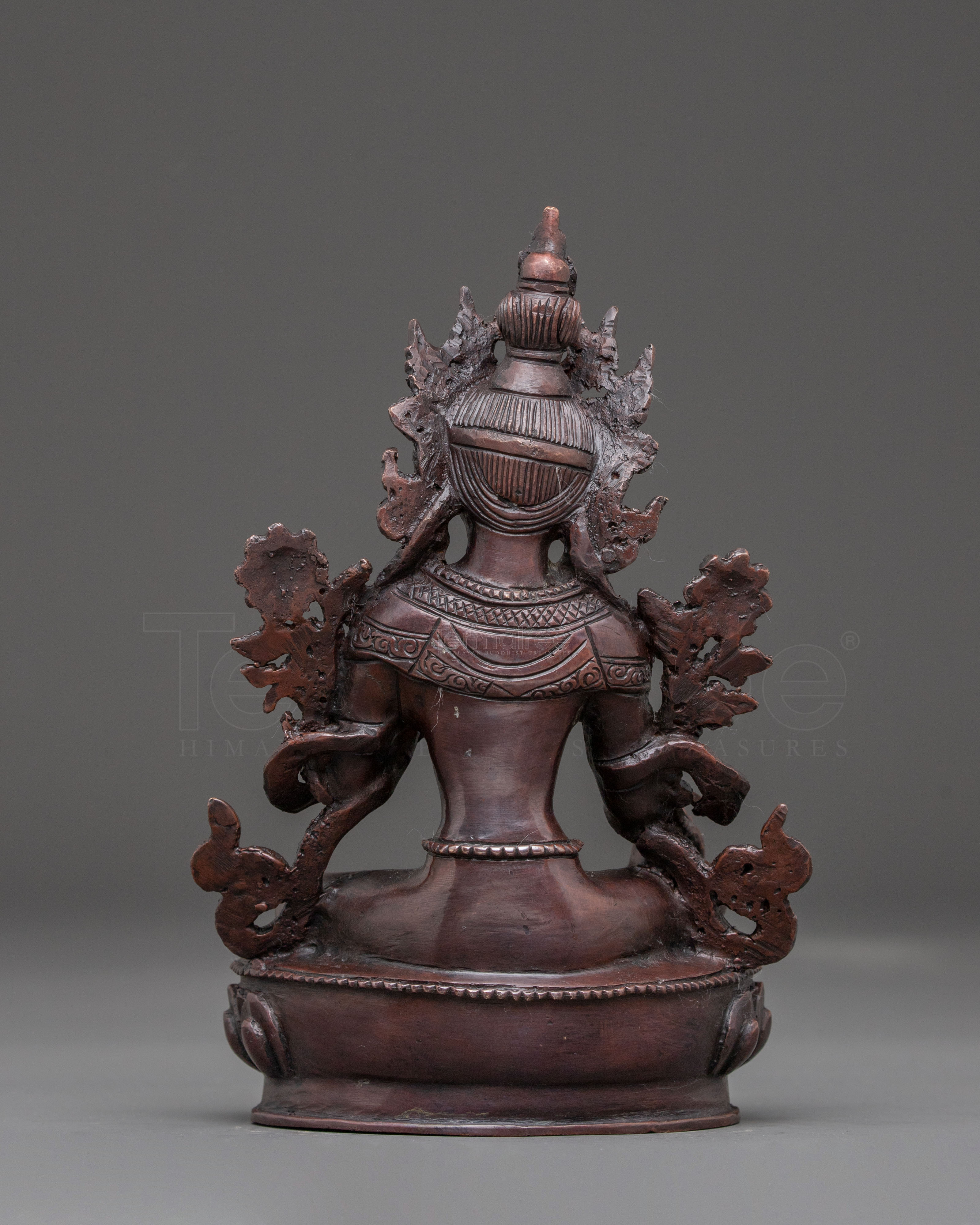 Handcrafted Green Tara Oxidized Statue | Traditional Himalayan Art