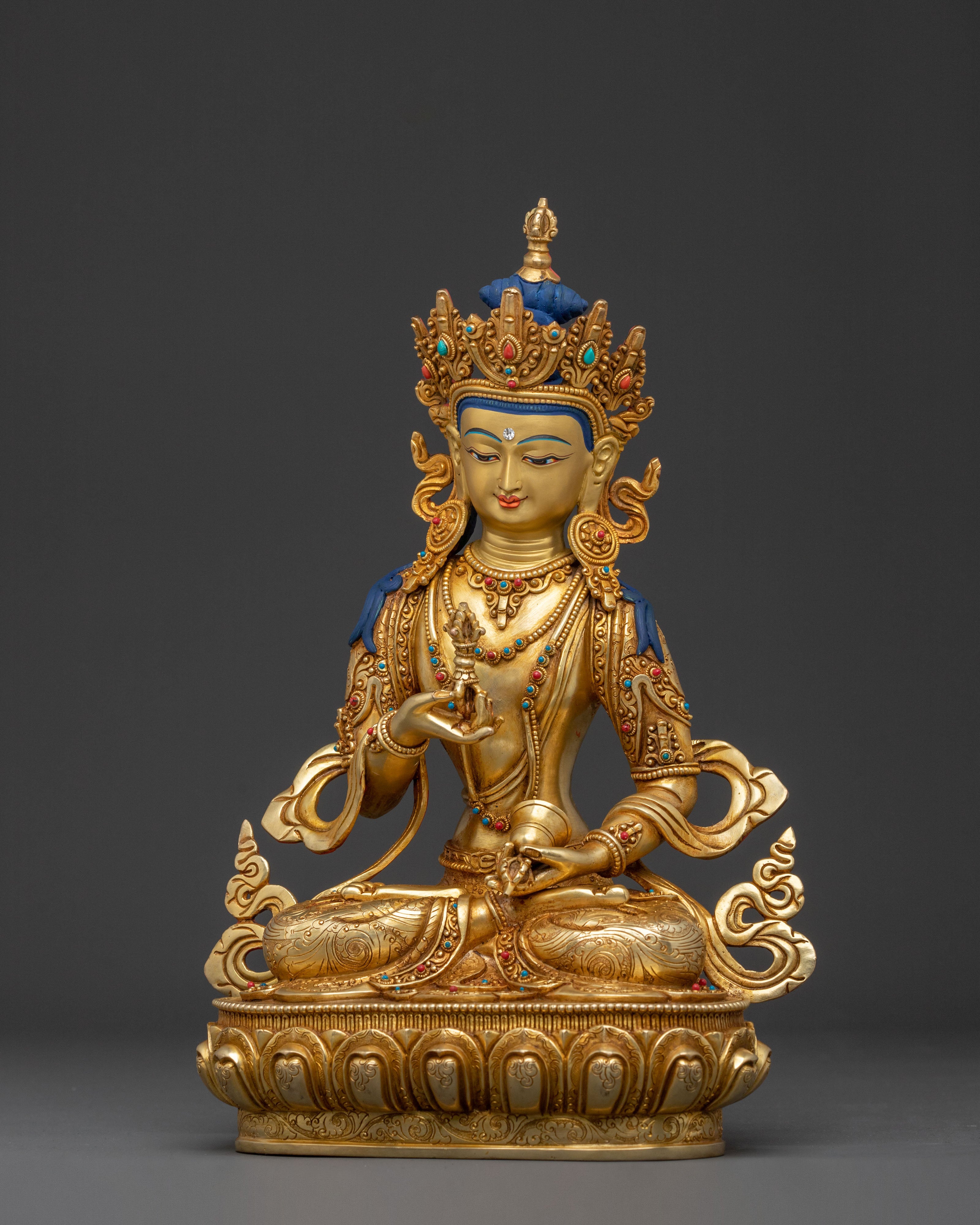 Handcrafted Vajrasattva Figurine | Sacred Tibetan Purification Statue