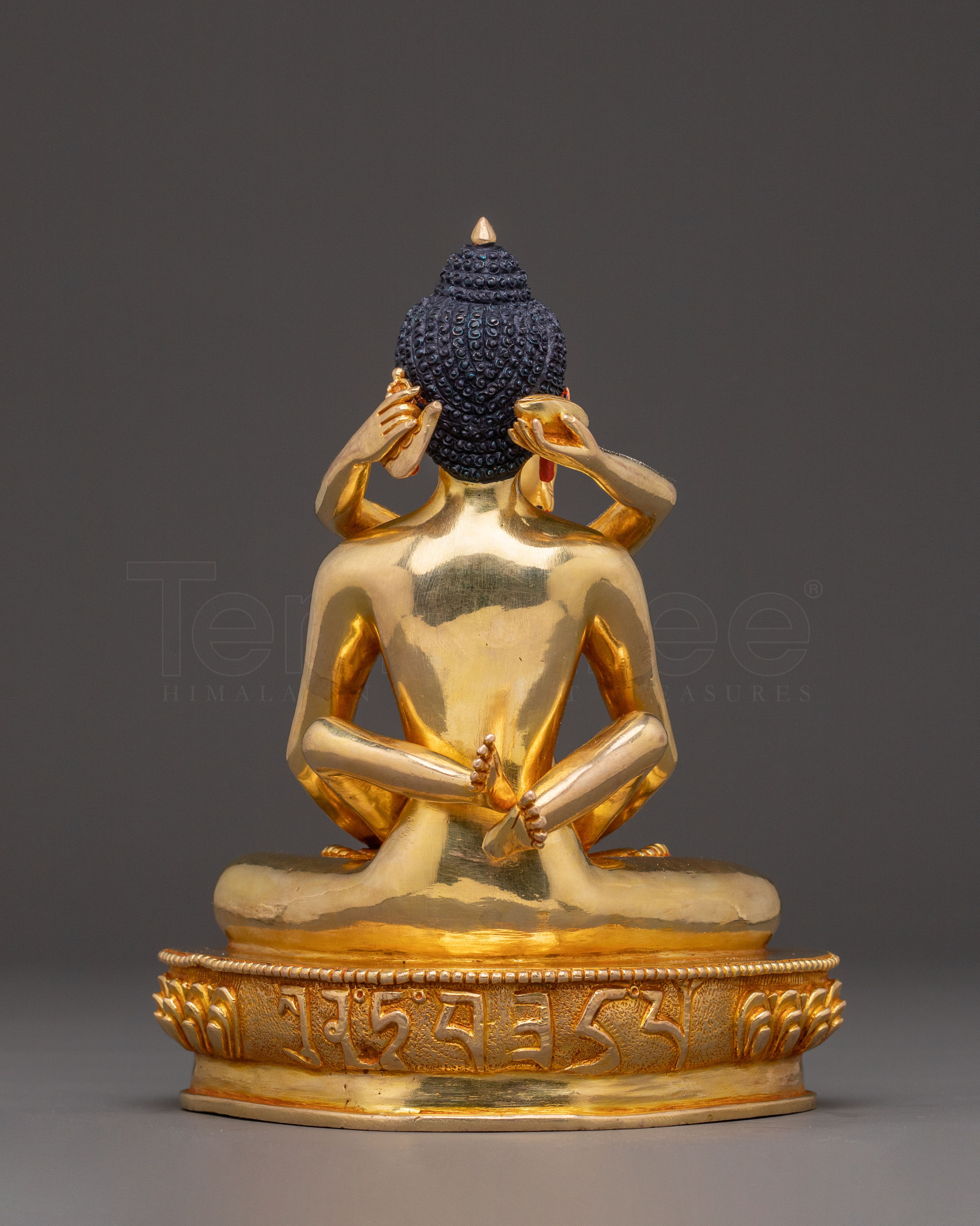 Samantabhadra Consort Sacred Statue – 24K Gilded Copper