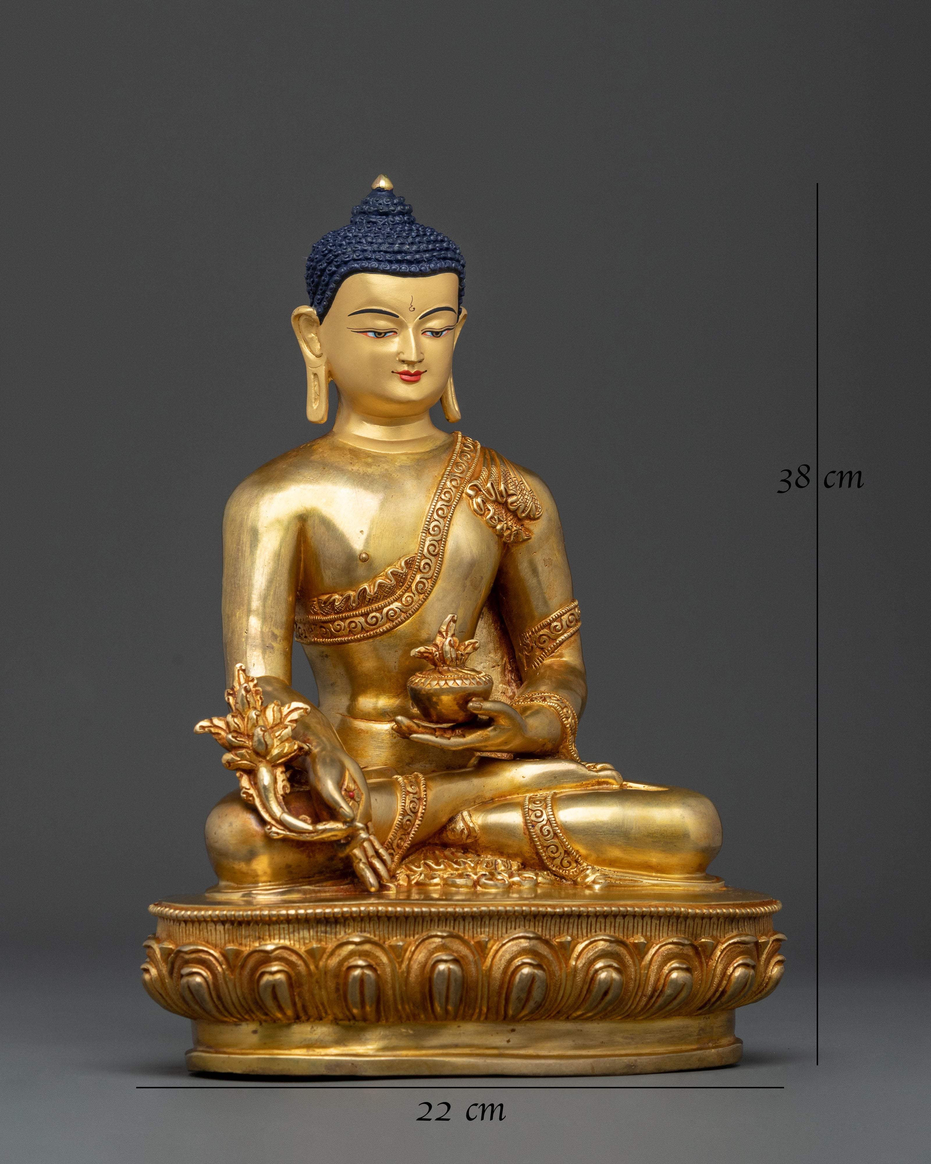 Handcrafted Medicine Buddha Healing Statue