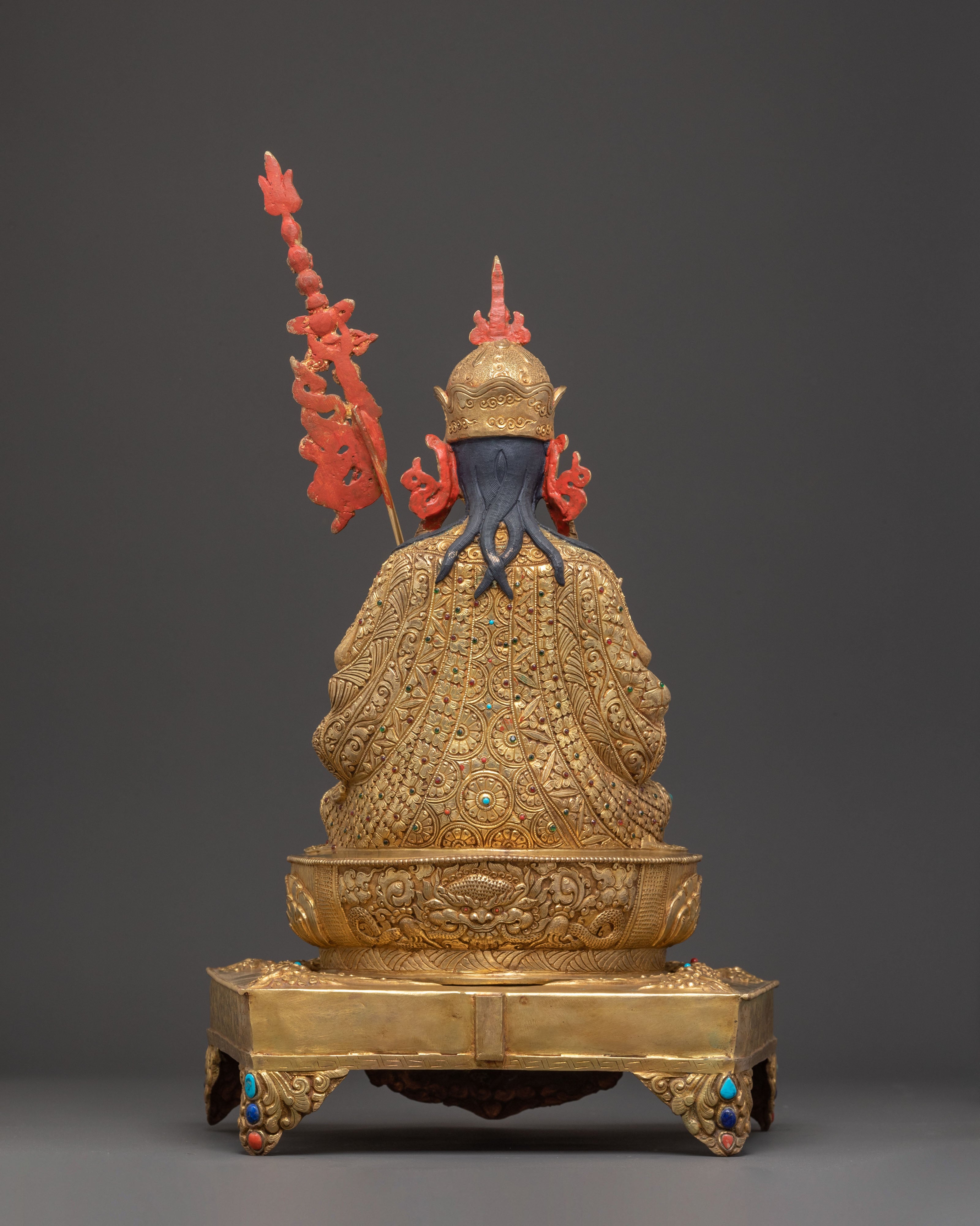 Guru Tsokye Dorje Handmade Statue with Torana : Lotus Born Master