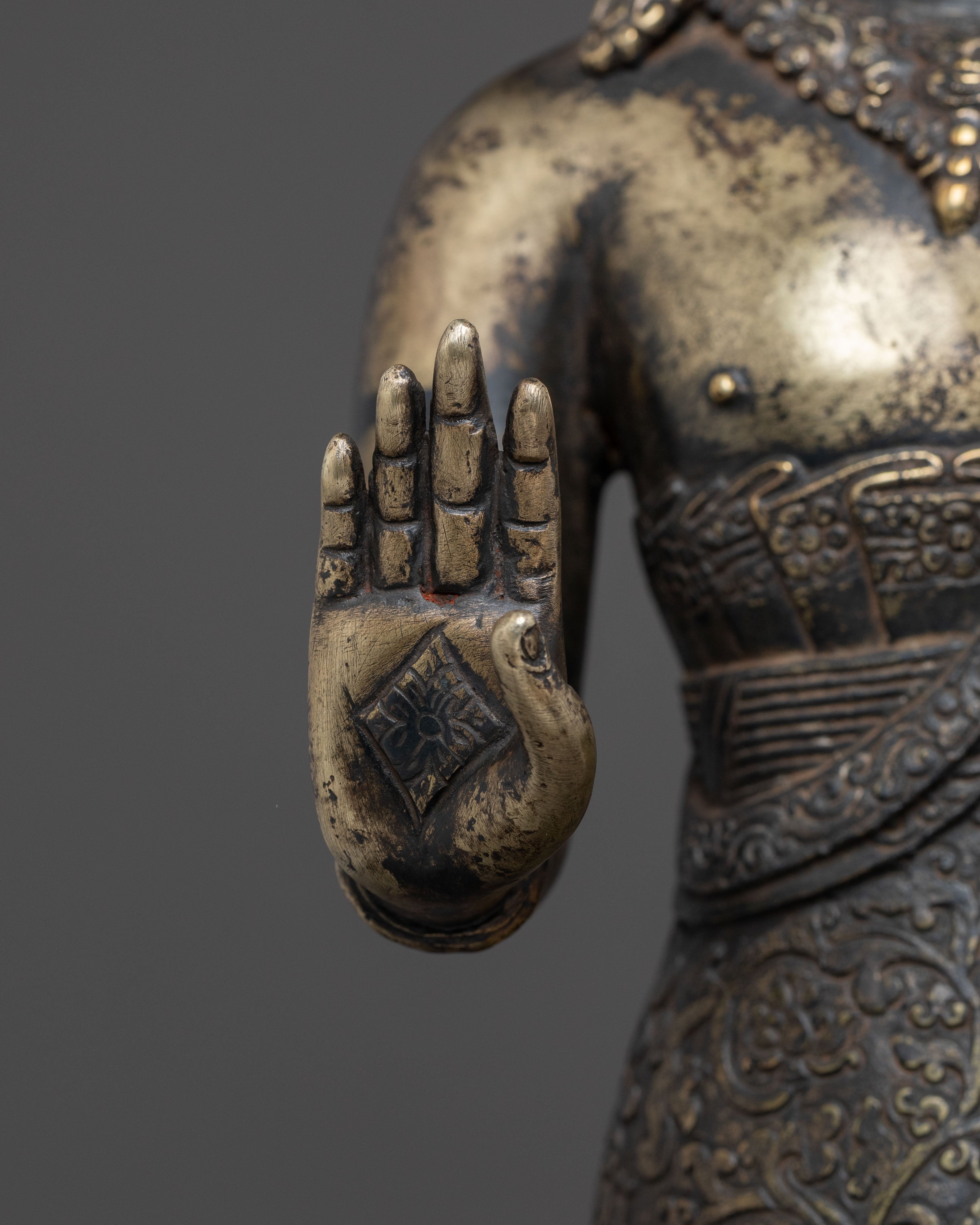 Dipankara Buddha Blessing Statue for Decor