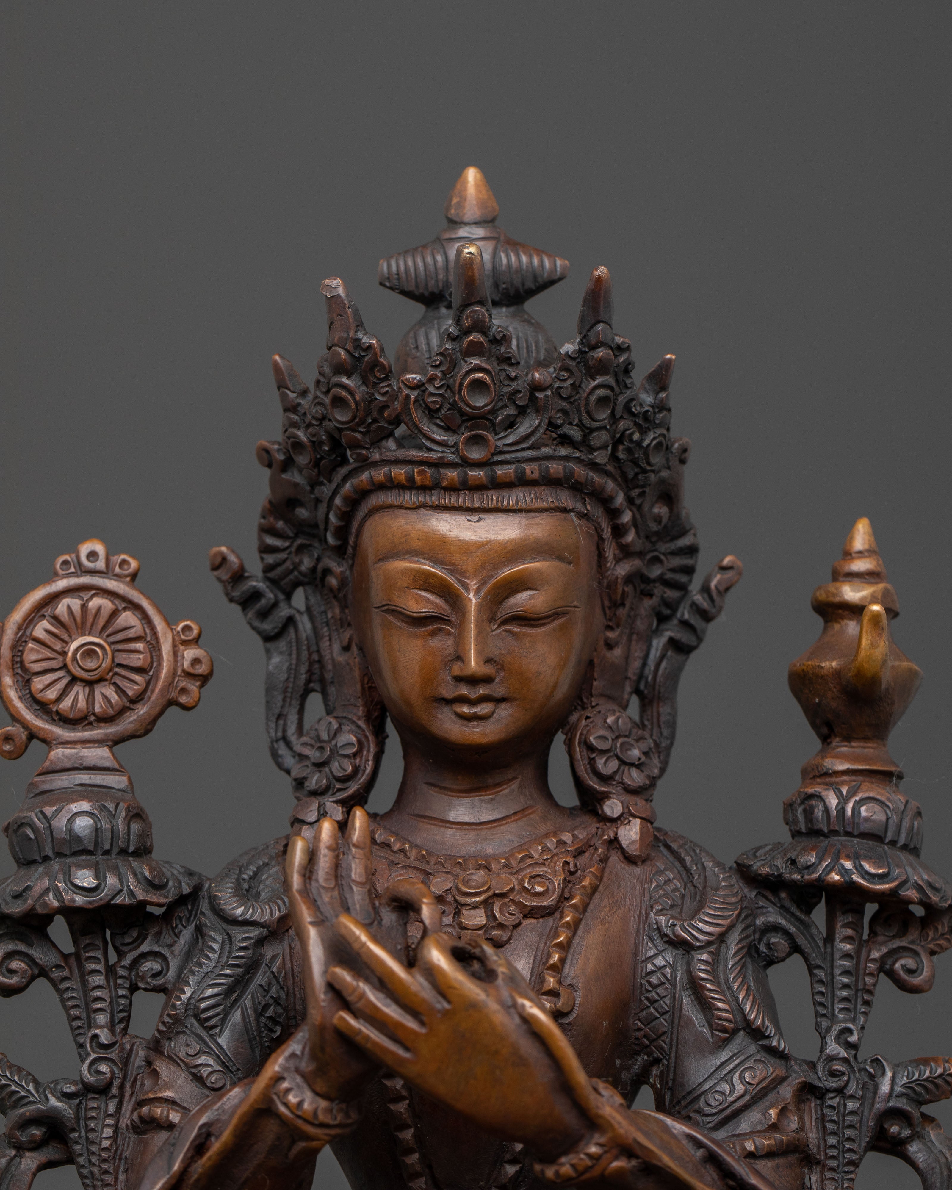 Maitreya Buddha Traditional Statue | Sacred Decor