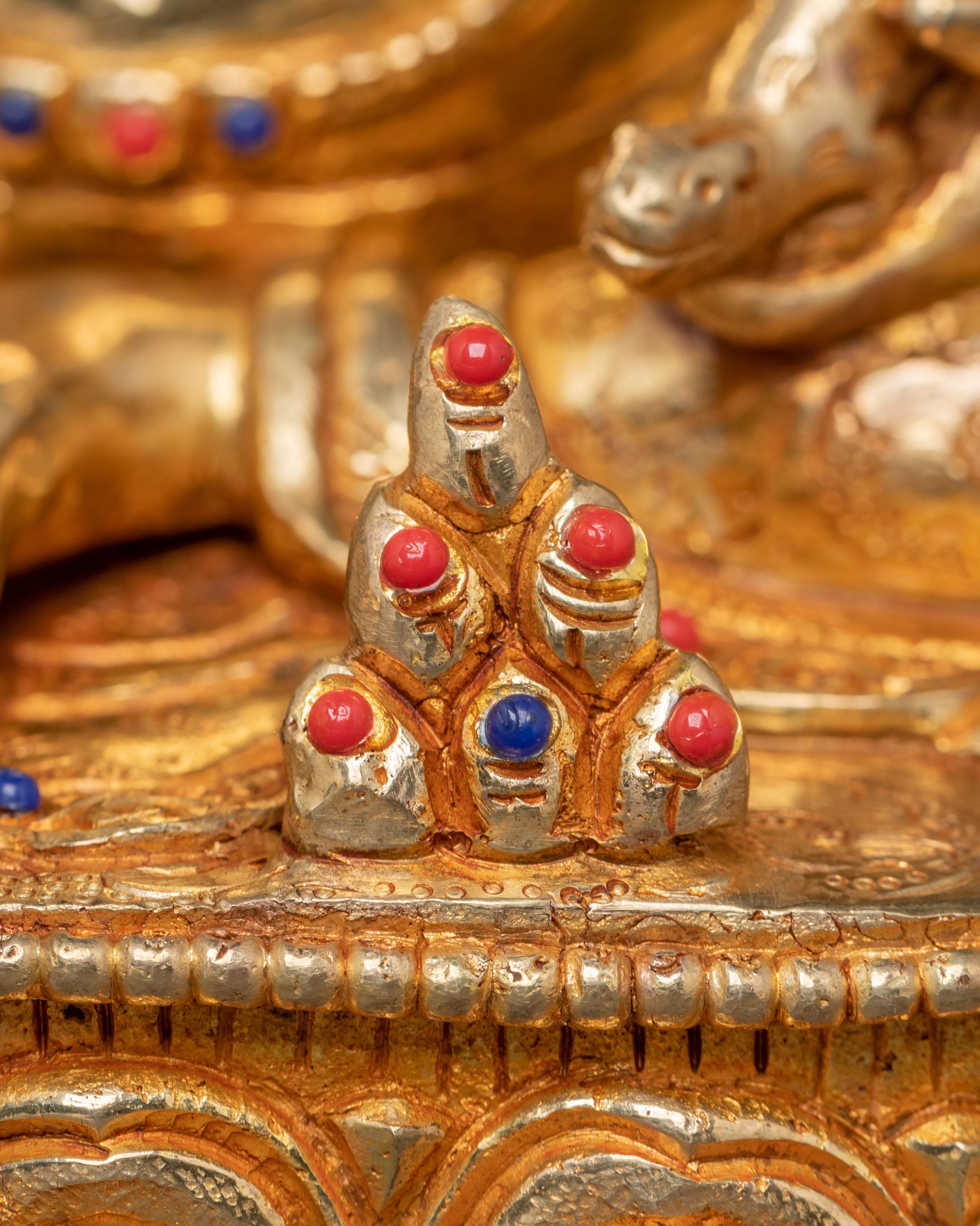 Golden Dzambhala Copper Statue | Guardian of Wealth