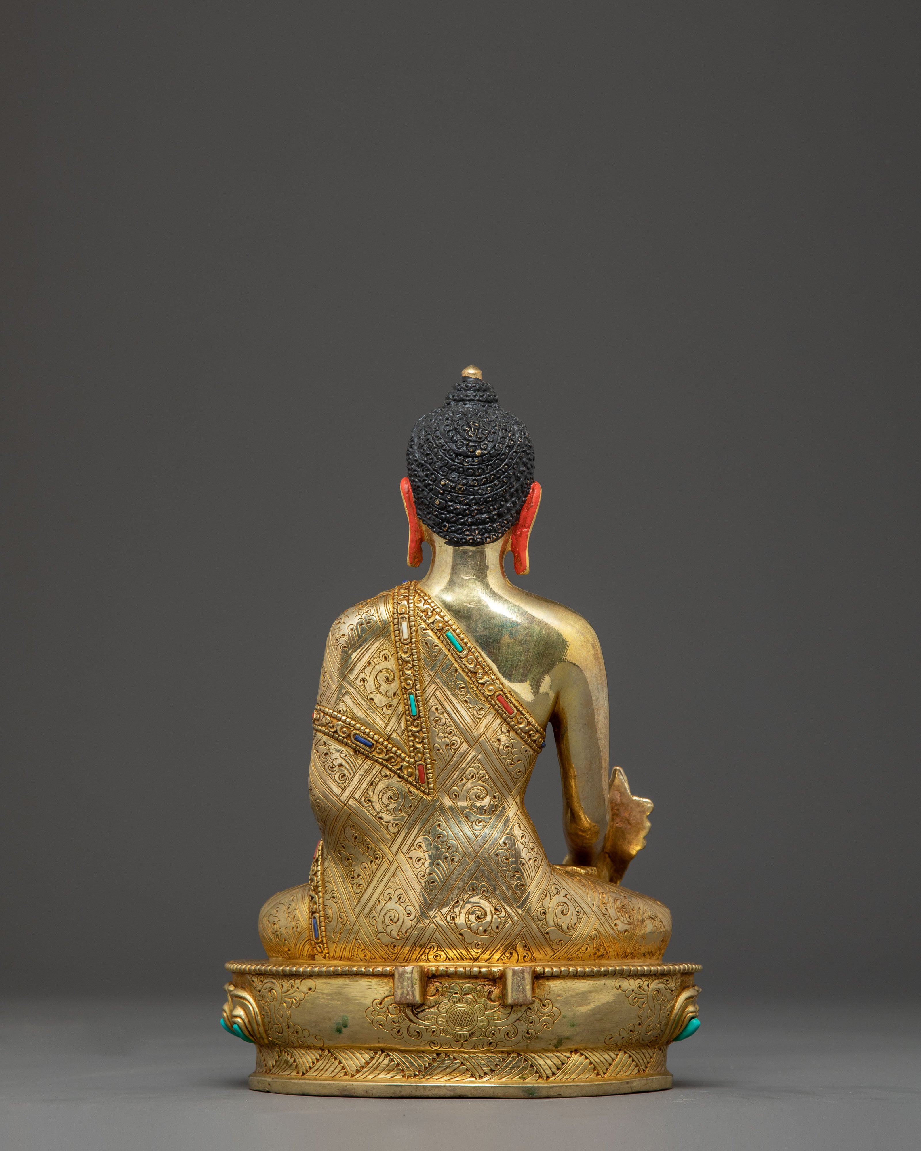 Medicine Buddha Handmade Golden Statue | Healing Buddha