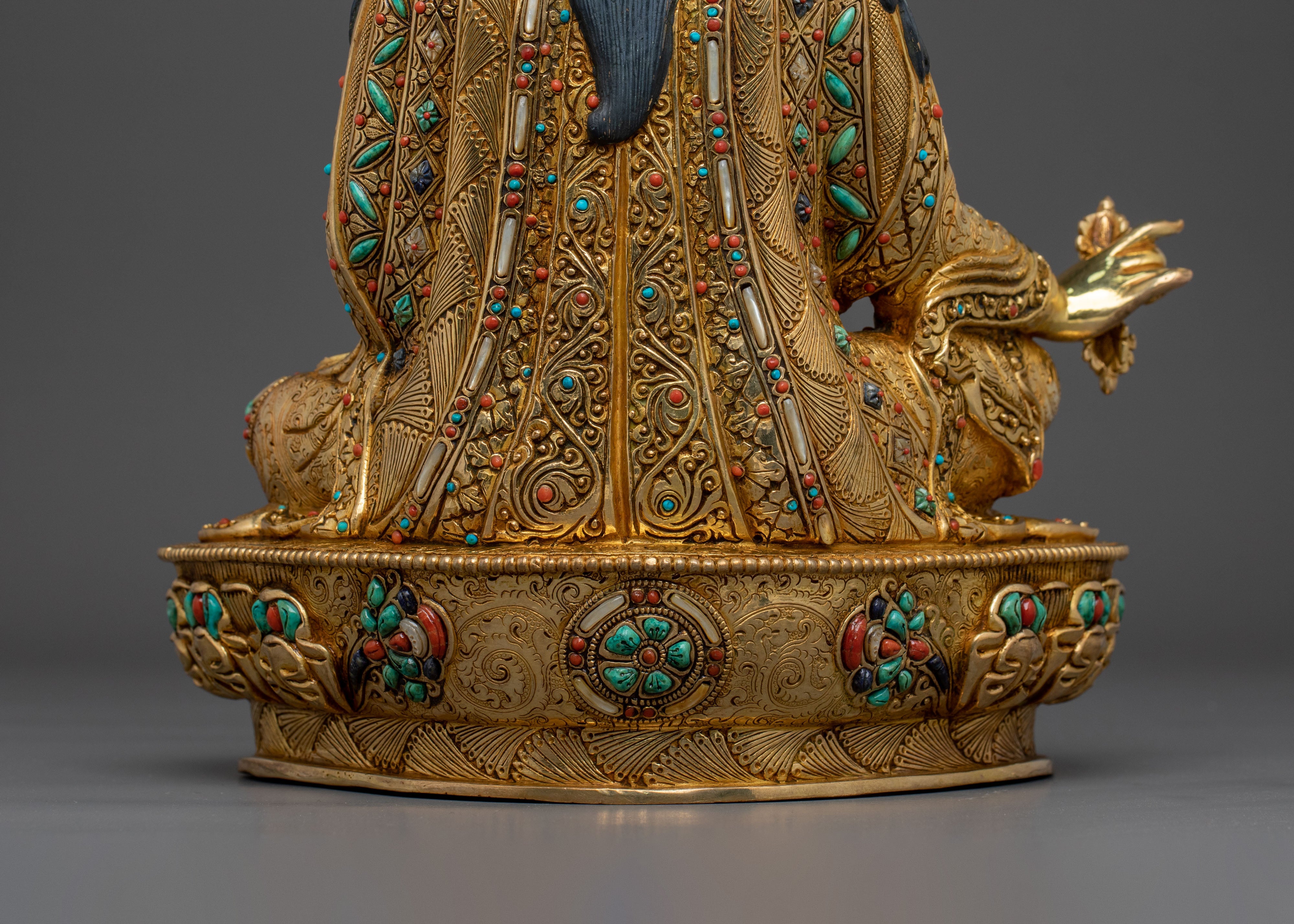 Traditional Handmade Tibetan Guru Rinpoche Statue