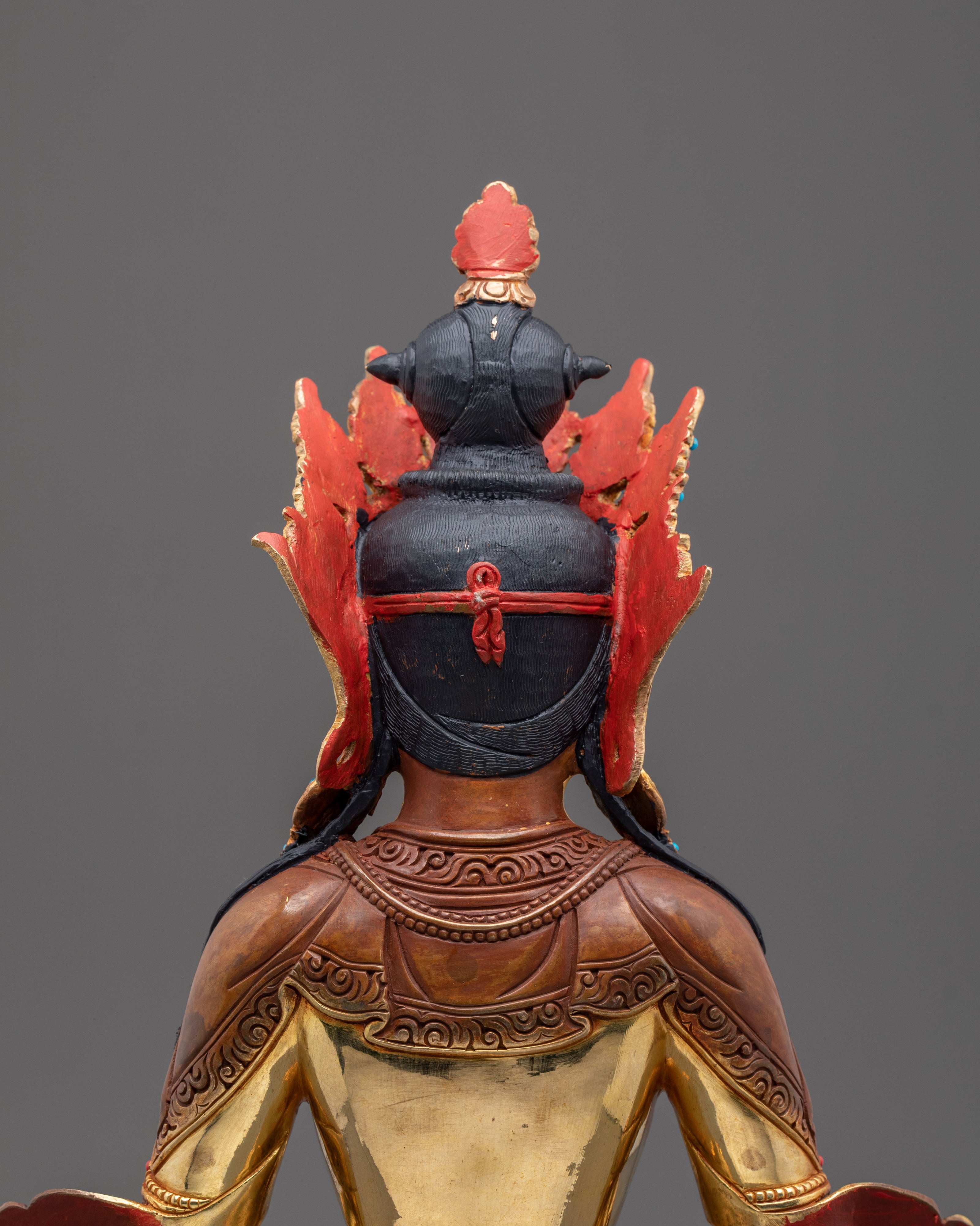 Traditional Amitayus Sculpture | Tibetan Buddhist Altar Art