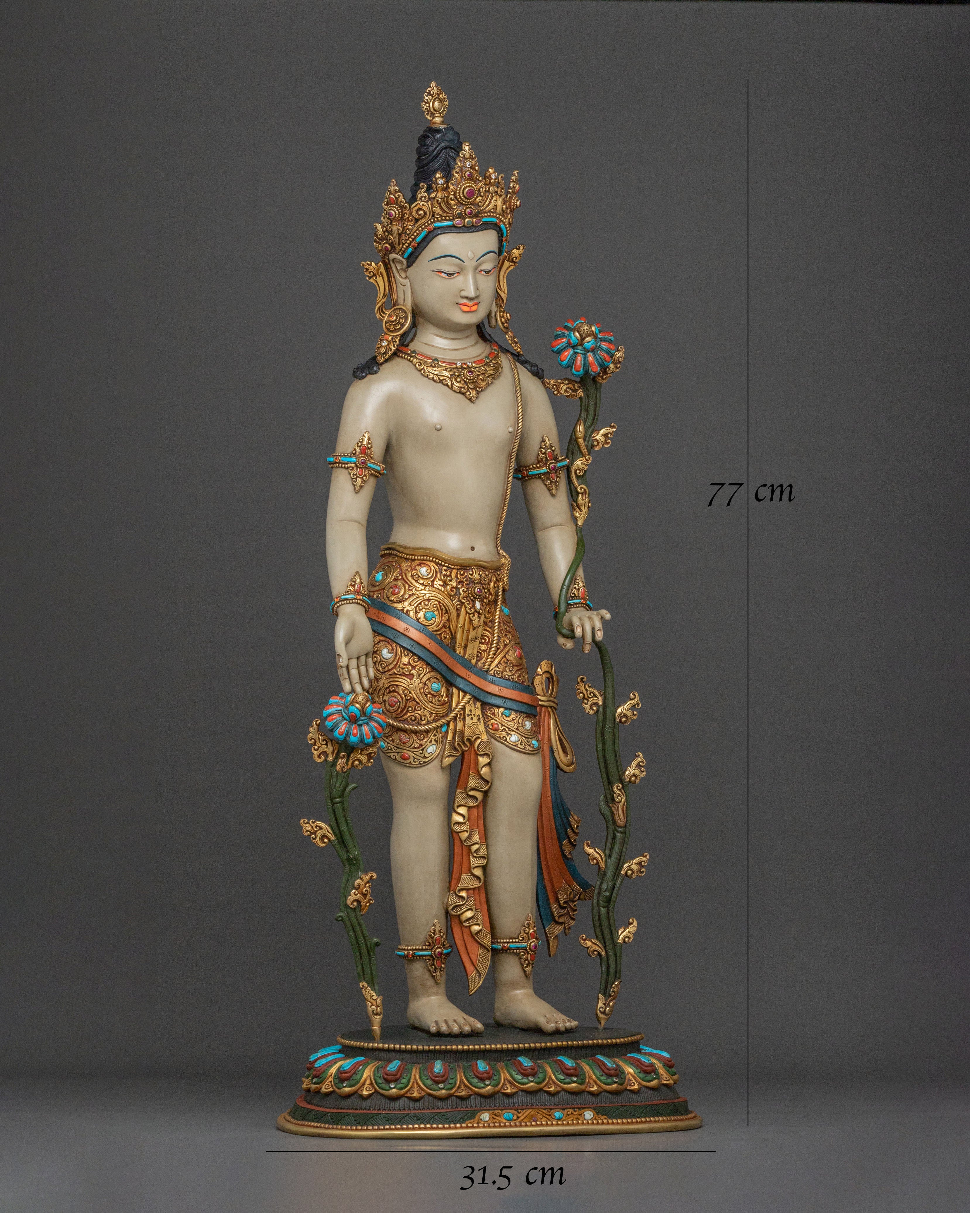 Handcrafted Padmapani Sacred Statue | Home Decor