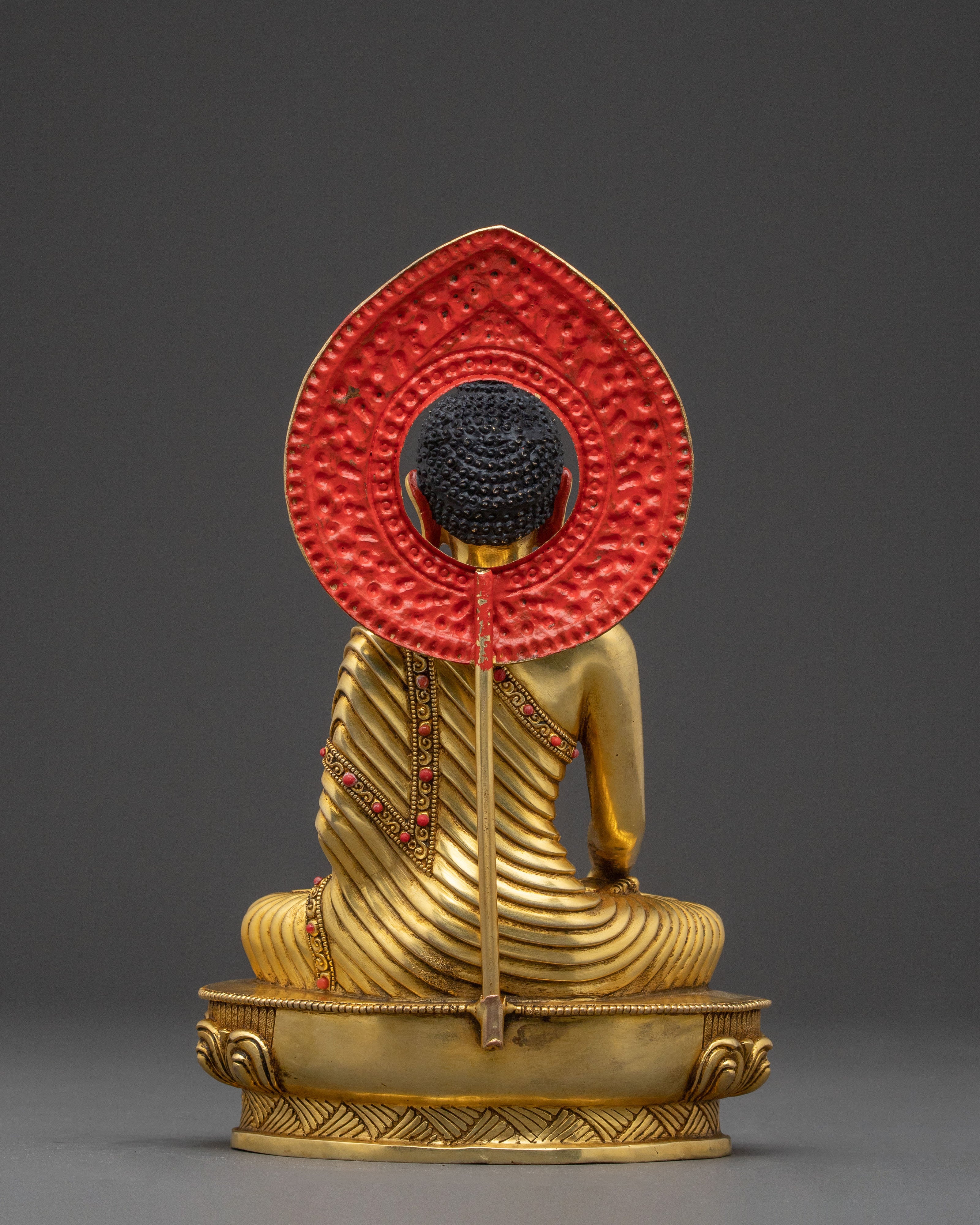 A 24K Gold Gilded Statue of Three Buddha Set: Sacred Harmony