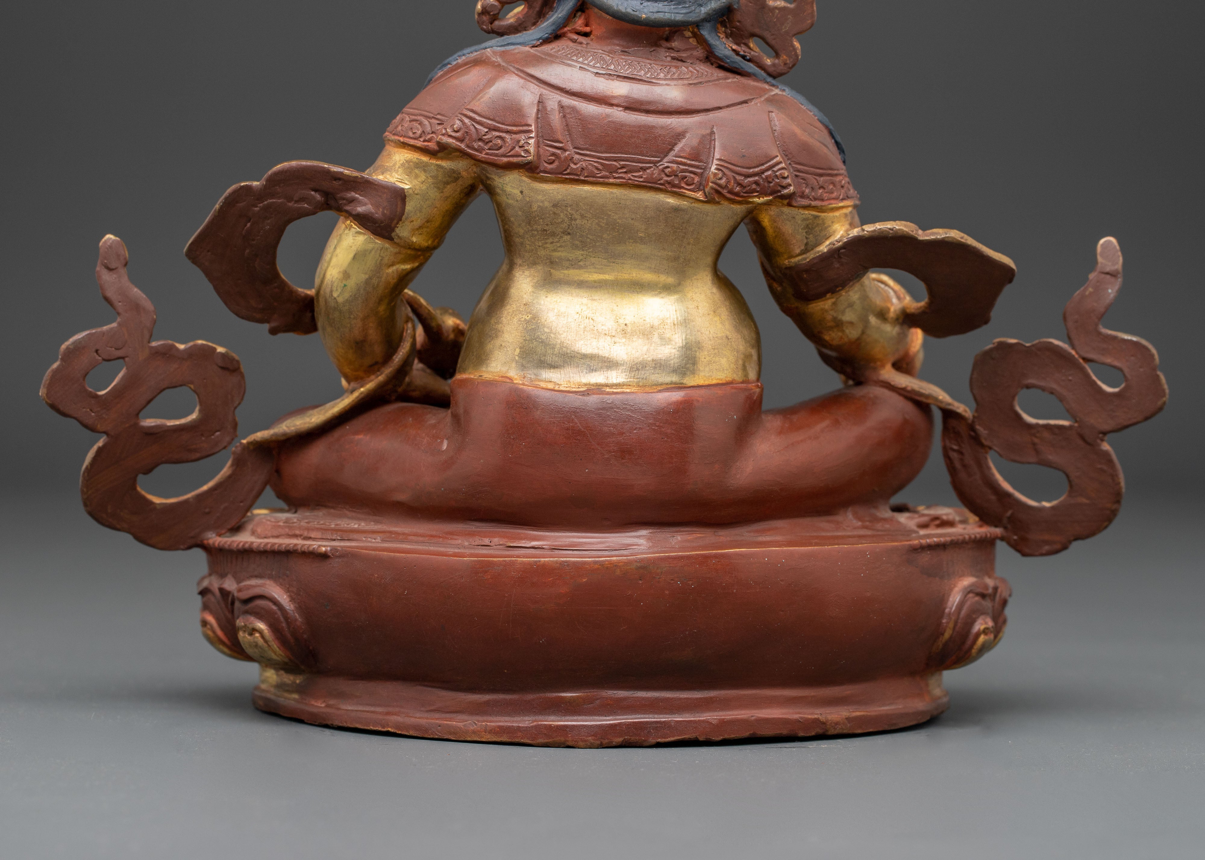 Handmade Golden Statue of Dzambhala | Guardian of Wealth