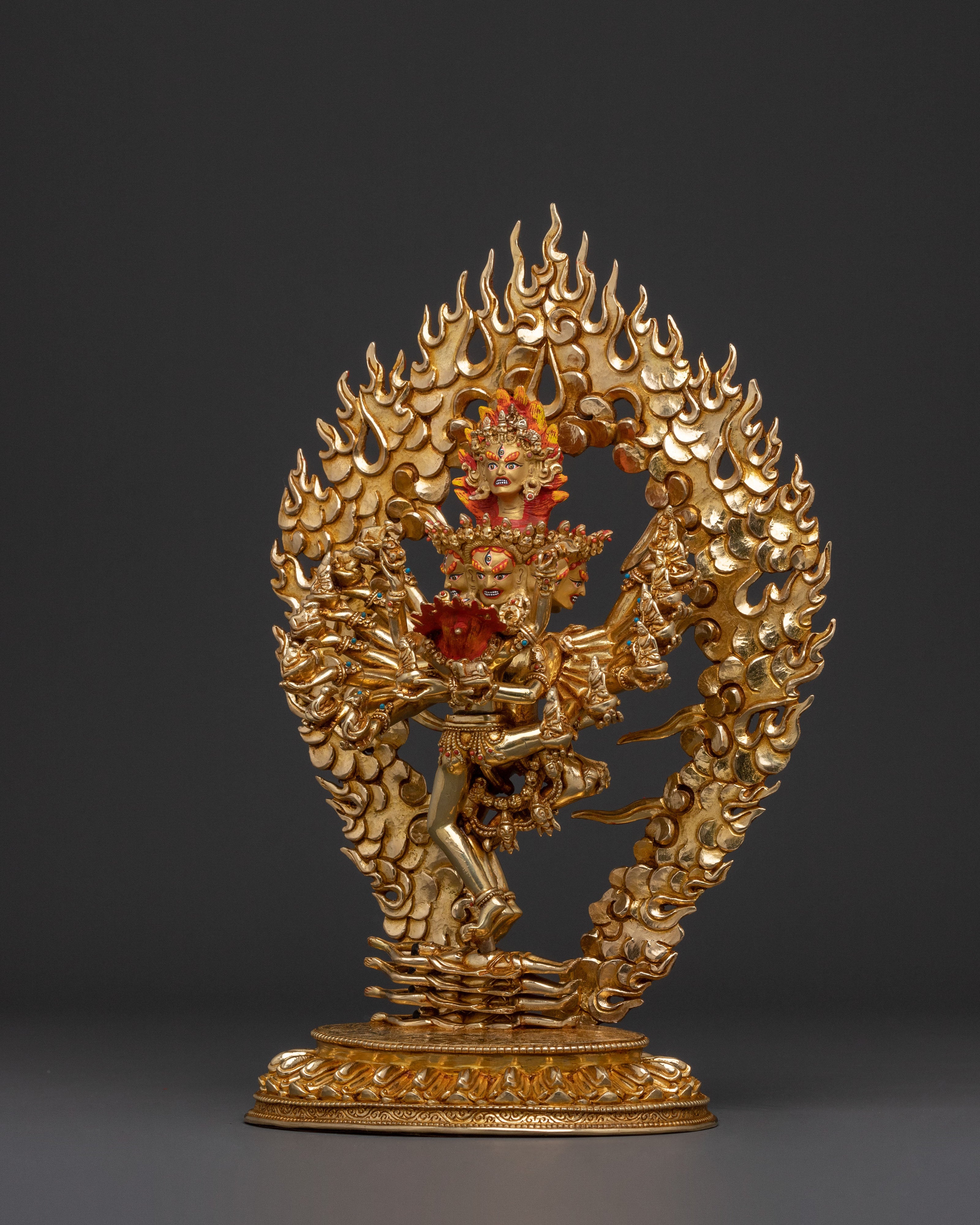 Fierce Hevajra Tantric Deity Statue | Buddhist Decor
