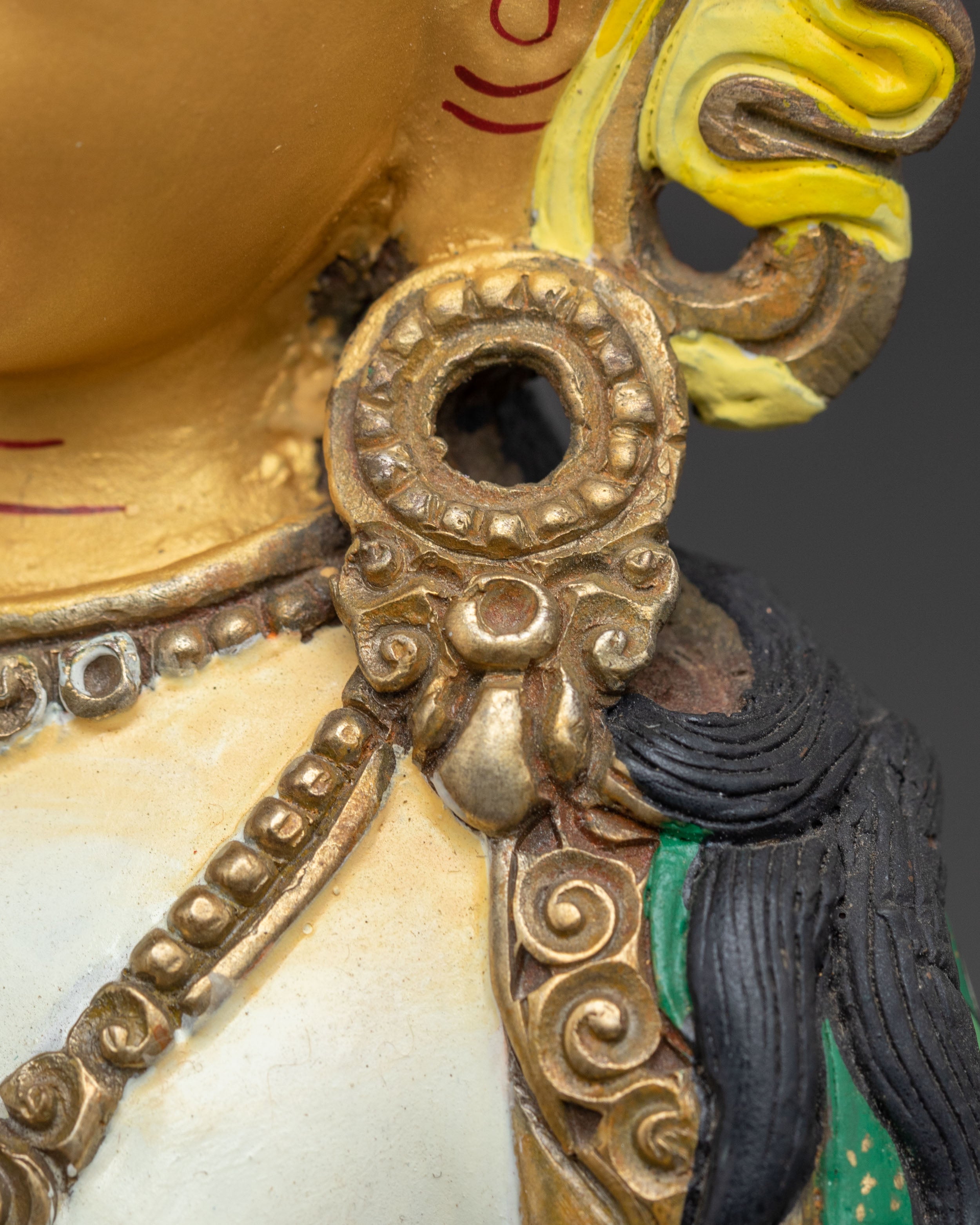 Golden Vajrasattva Purification Statue: Radiant Grace