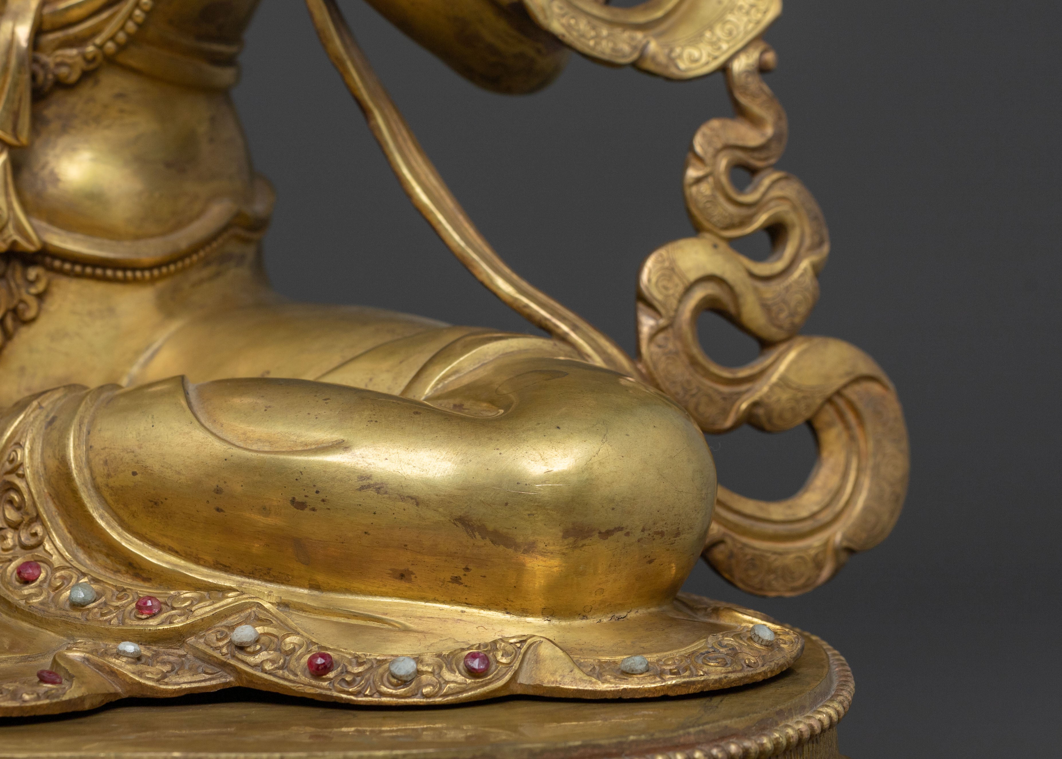 Handmade Green Tara Sacred Statue | Swift Liberator and Sacred Protector