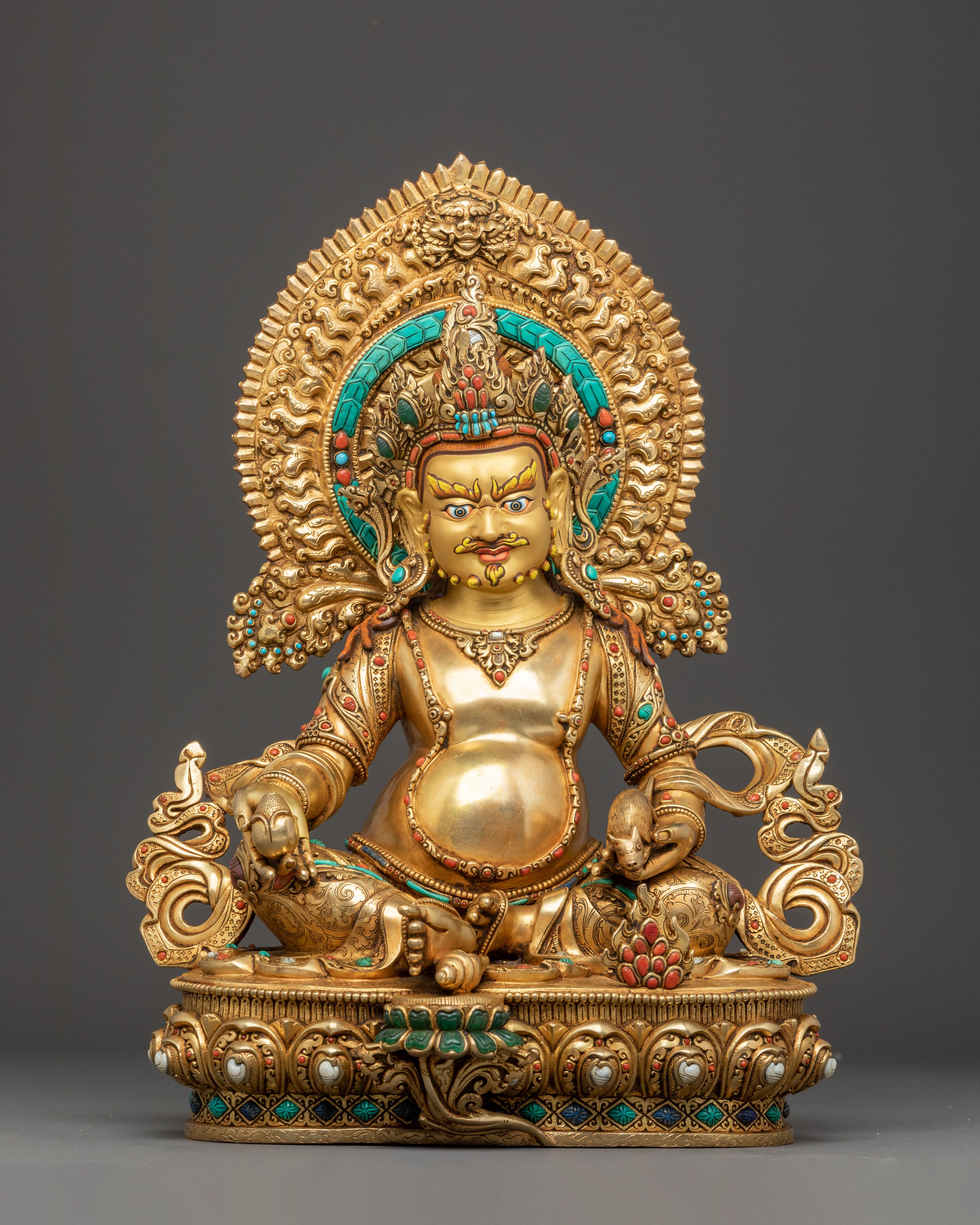 Handmade Golden Statue of Dzambhala