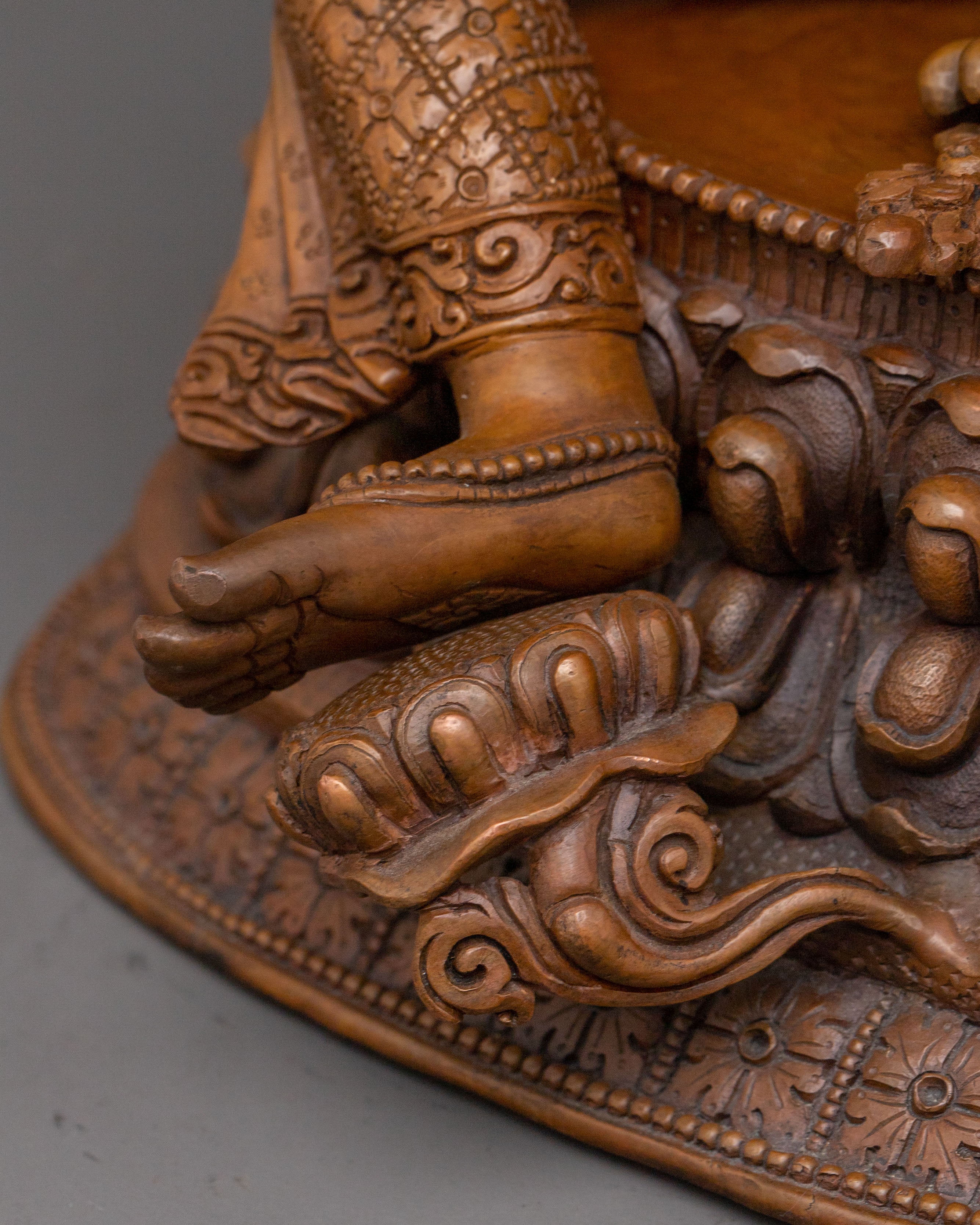 Savior Green Tara Copper Statue | Meditation Elegance