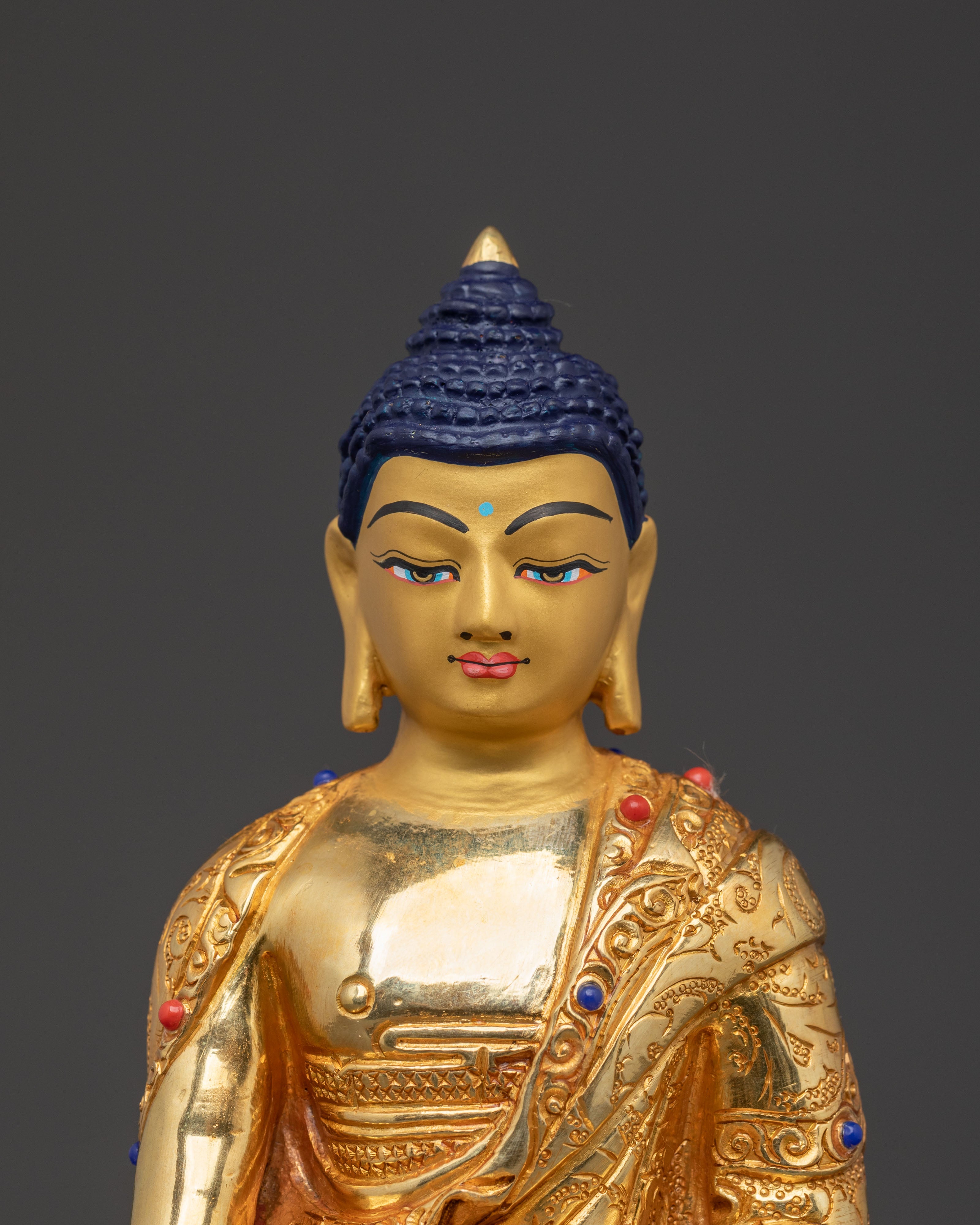 Shakyamuni Buddha: 24K Gold Gilded Serenity