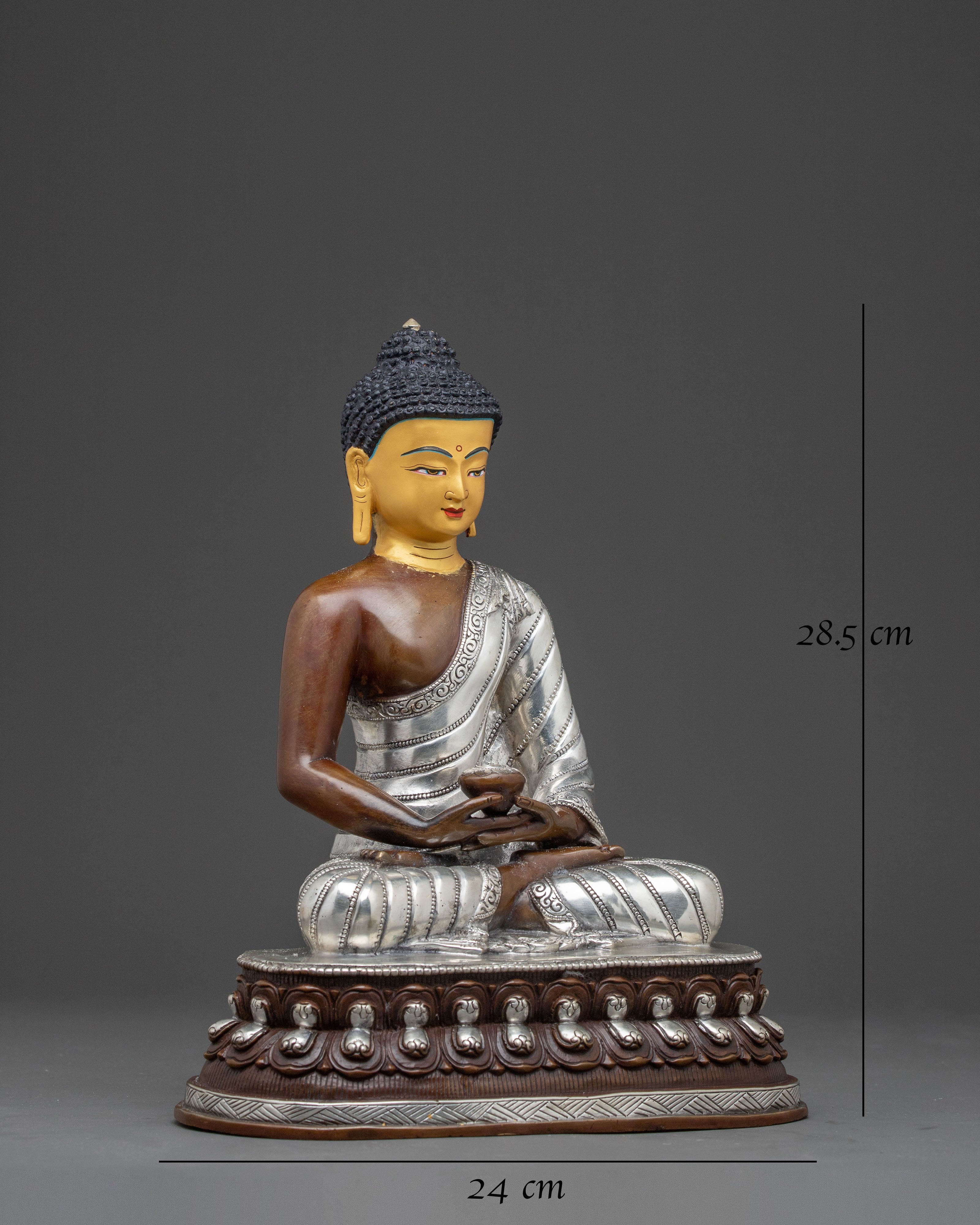 Pure Land Buddha Amitabha Copper Statue – Gilded Radiance