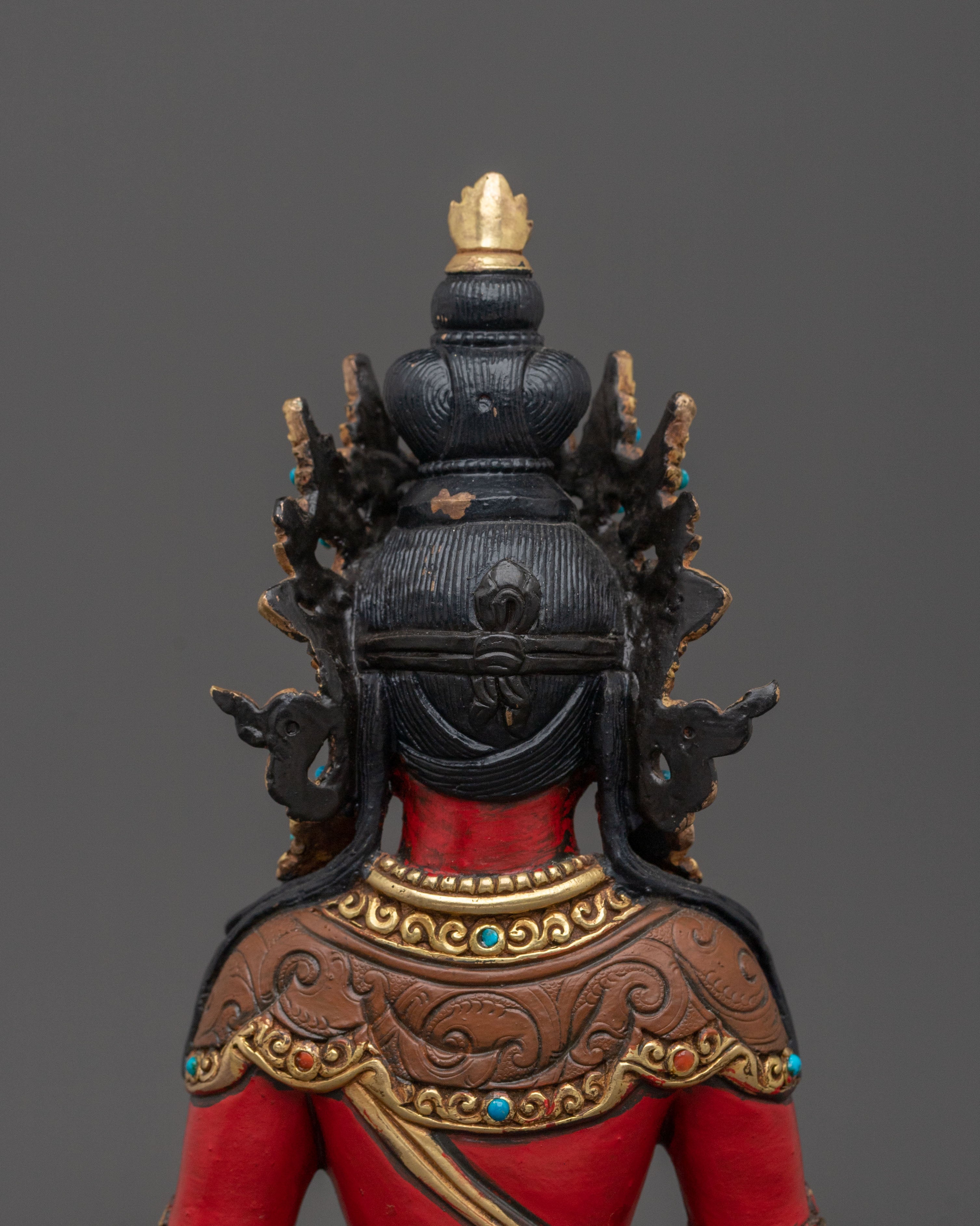 Buddhist Shrine Amitayus Statue | Sacred Altar Decor
